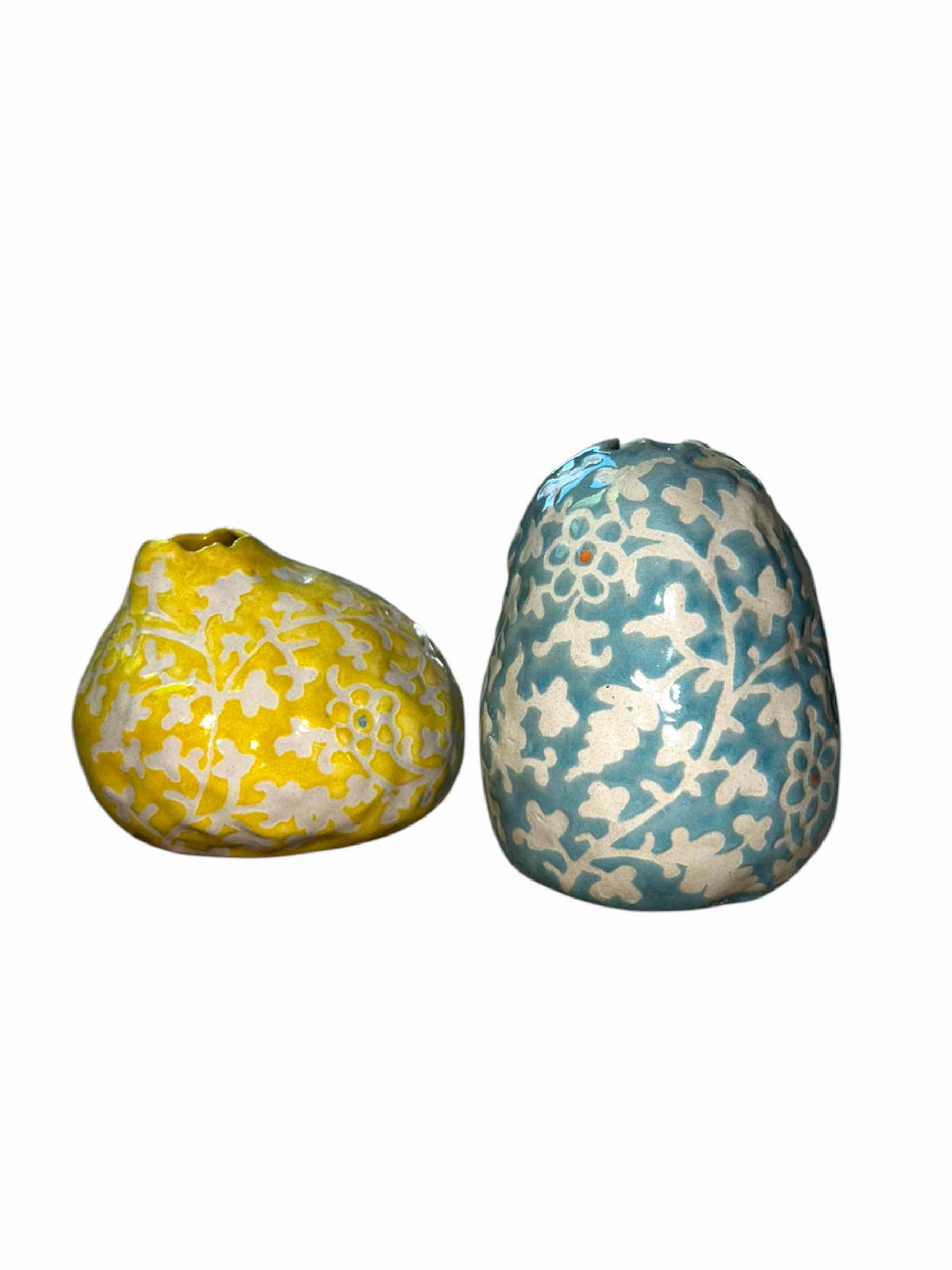 Photo 1 of 2 SHORT ORGANICALLY SHAPED TABLETOP VESSELS ($50)