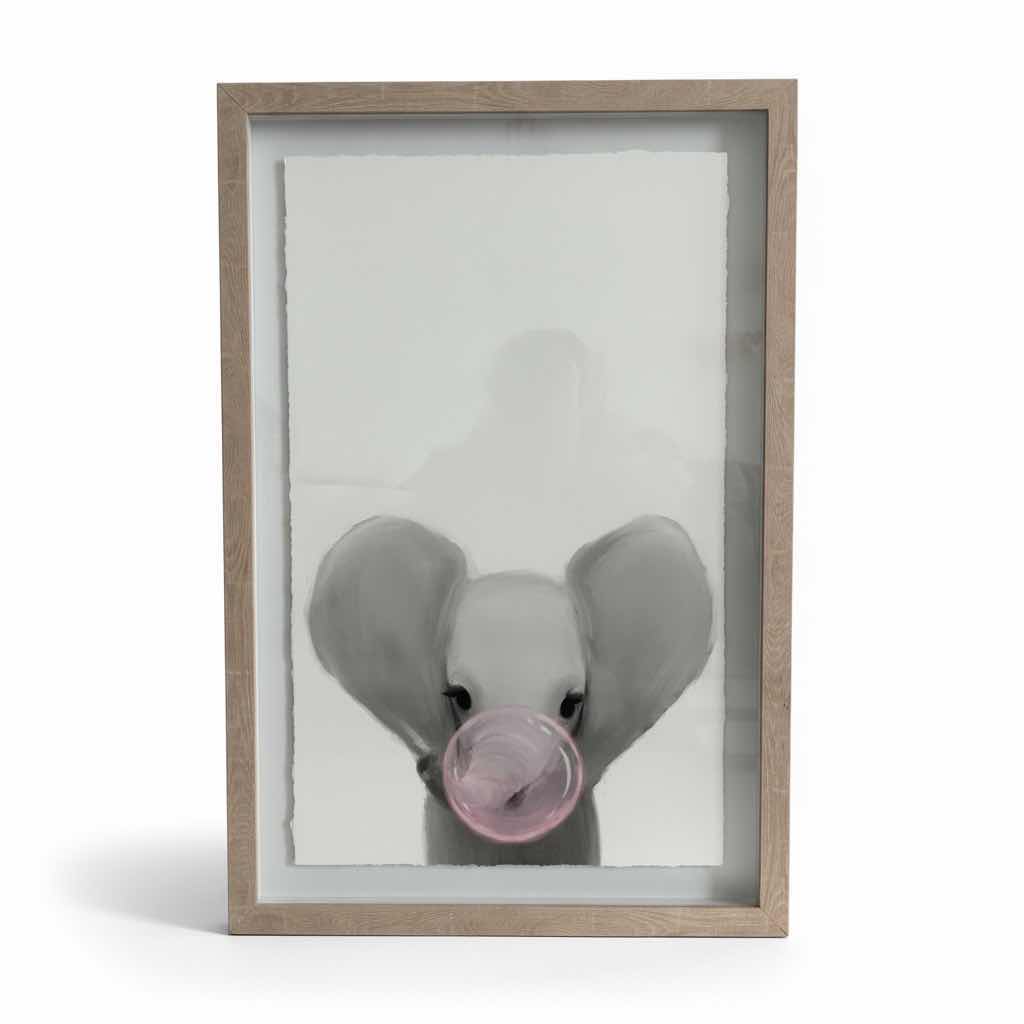 Photo 1 of BUTTERFLY PEACE SIGN, ELEPHANT BLOWING BUBBLE & OTHER WALL DECOR, TALLEST H24”