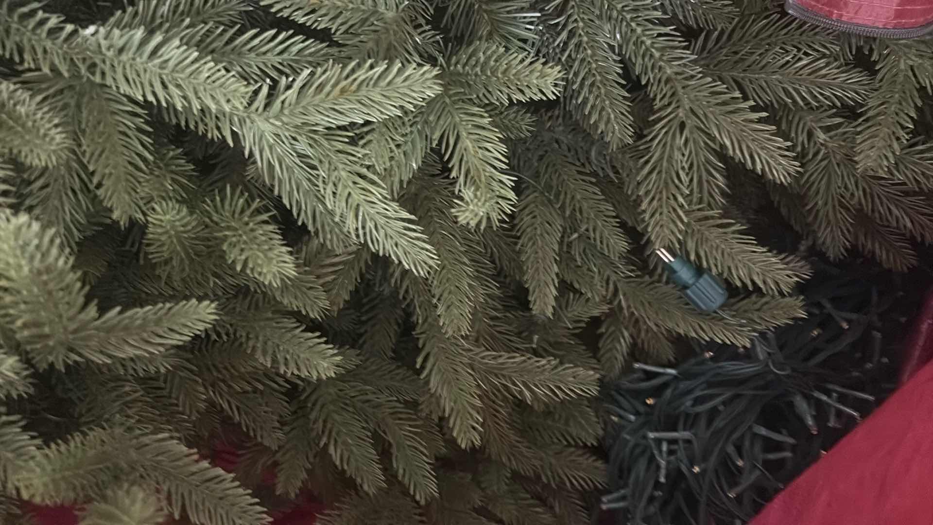 Photo 1 of SAM HILL PRE-LIT ARTIFICIAL CHRISTMAS TREE WITH INTEGRATED LIGHTS ESTIMATED H8’