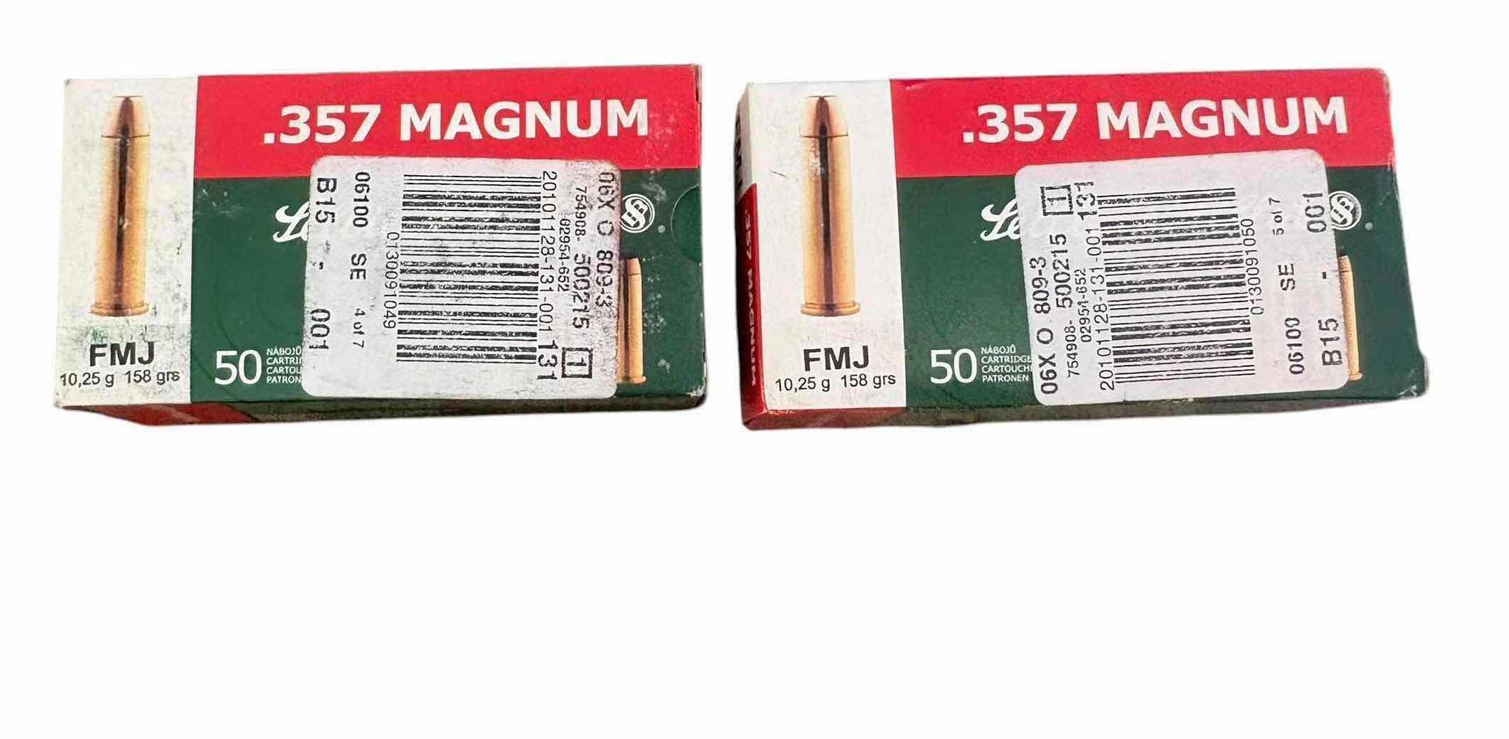 Photo 1 of (2)PCS DMJ .357 MAGNUM AMMUNITION