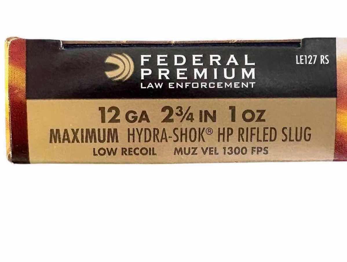 Photo 1 of (4)PCS FEDERAL PREMIUM LAW ENFORCEMENT RILED SLUG $38