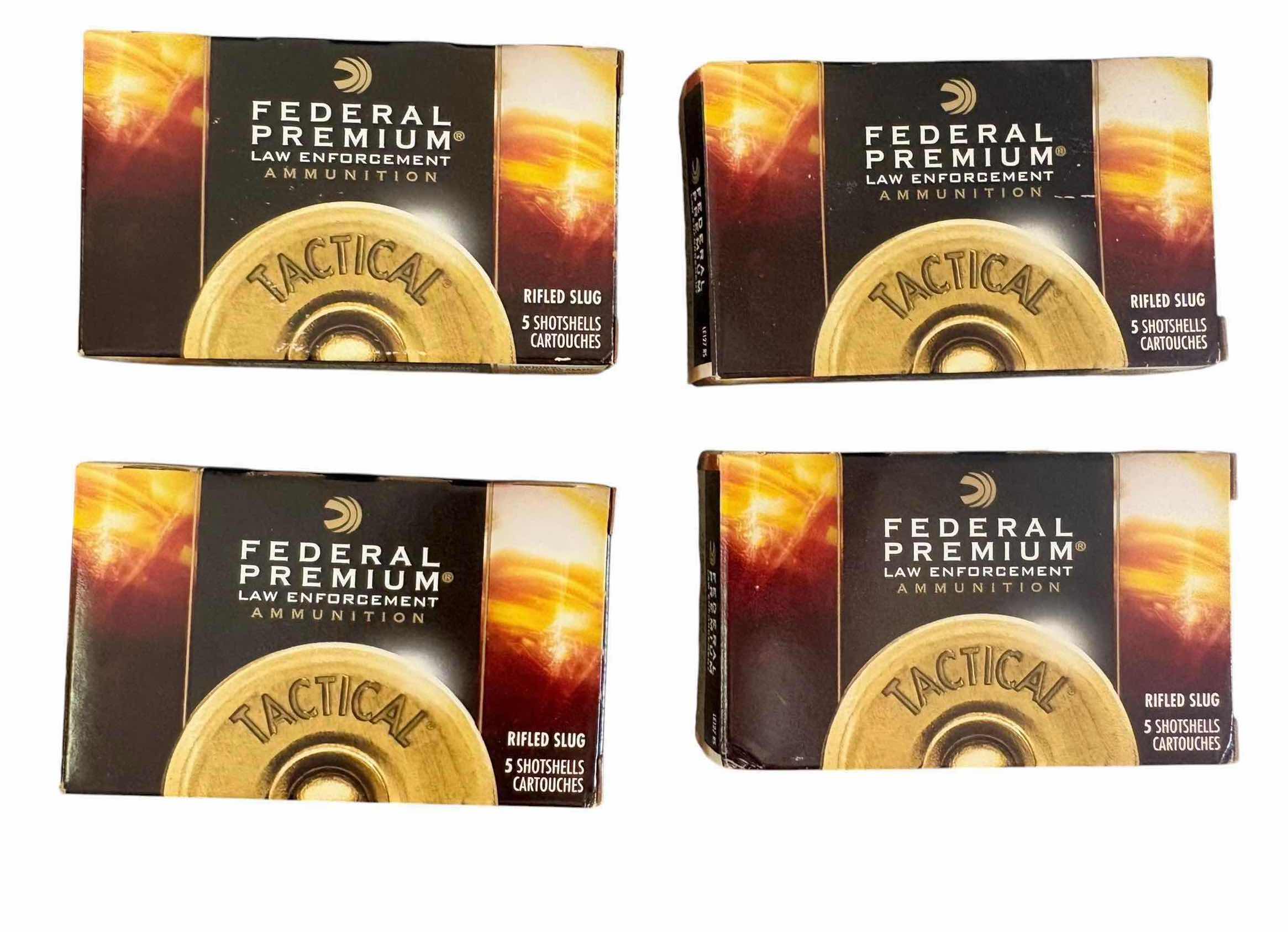 Photo 1 of (4)PCS FEDERAL PREMIUM LAW ENFORCEMENT RILED SLUG $38