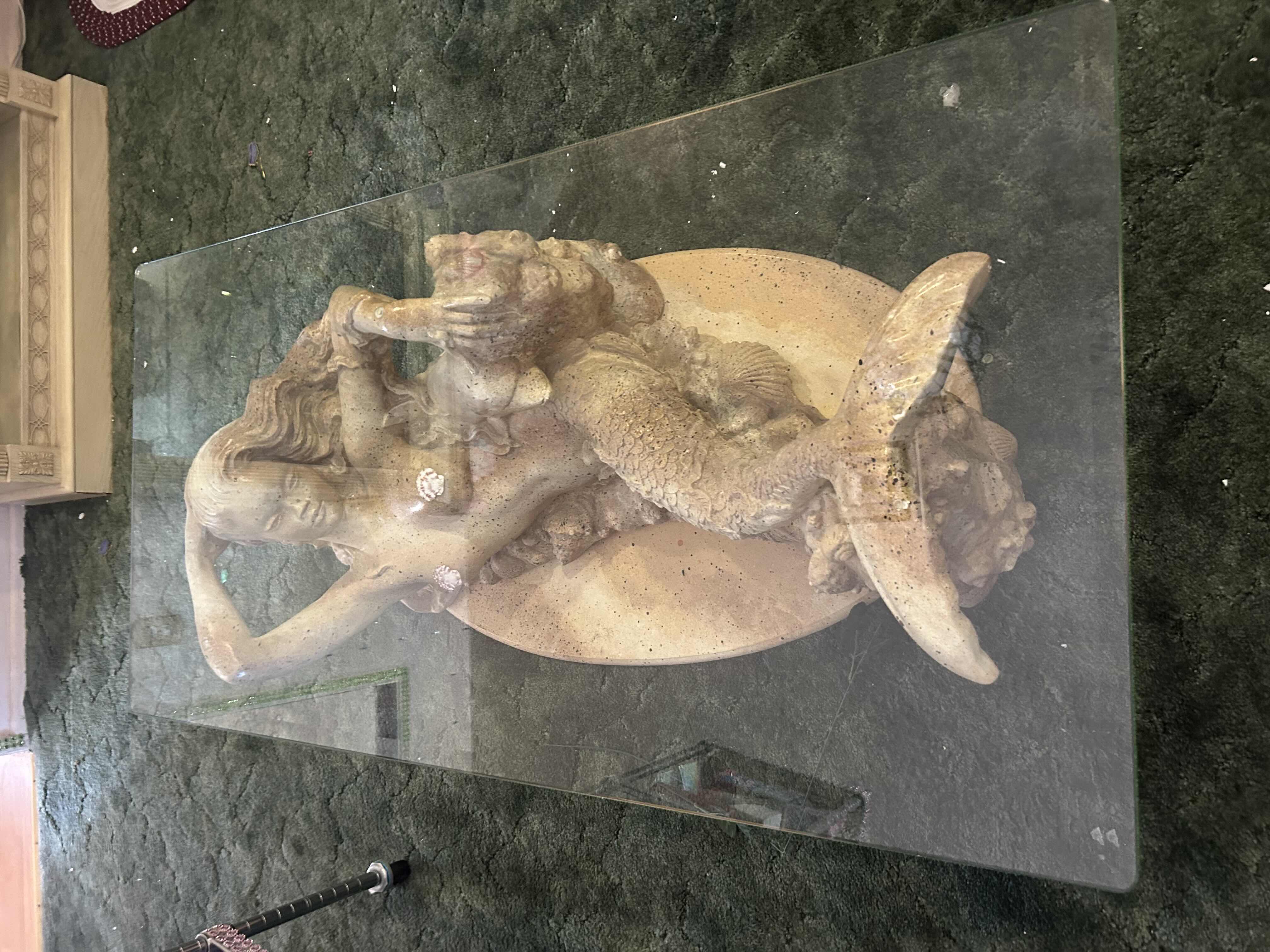 Photo 1 of MERMAID BASE COFFEE TABLE W. GLASS TOP