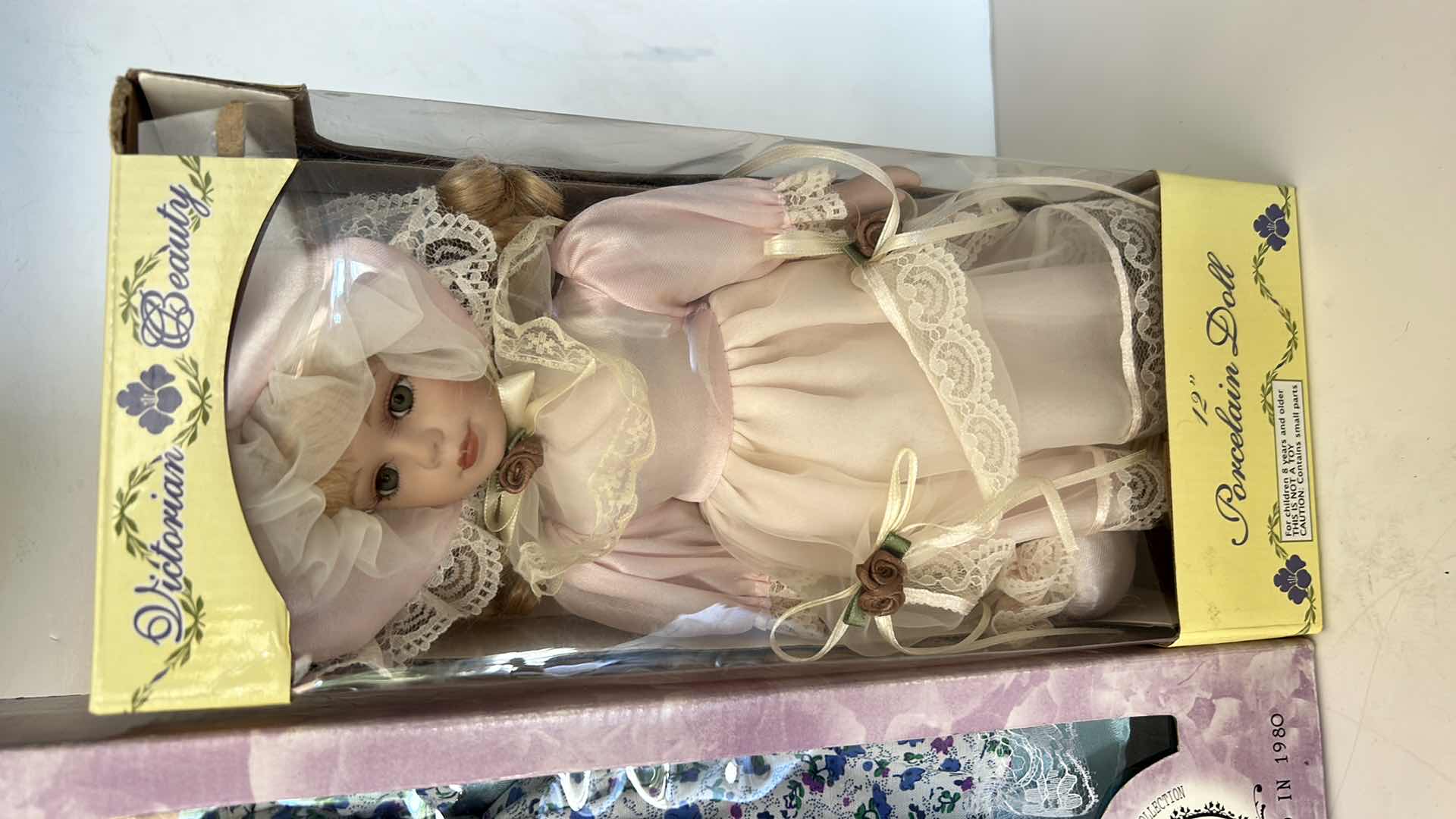 Photo 1 of 2- NIB VINTAGE MID-1990S GENUINE PORCELAIN COLLECTIBLE DOLLS