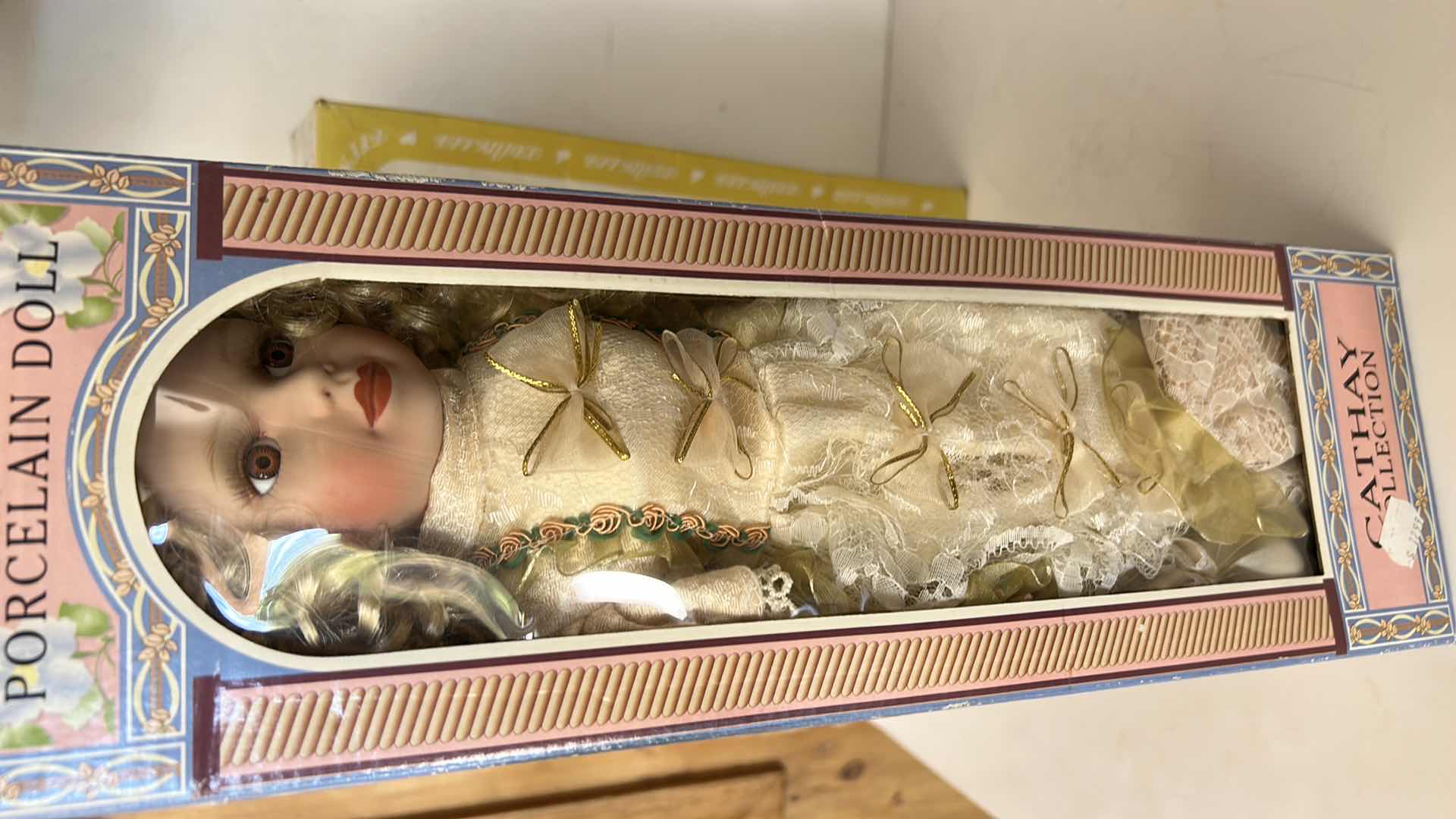Photo 1 of 2 NIB - VINTAGE DOLLS- "PUPPETS" SERIES PORCELAIN DOLL, & CATHAY COLLECTION PORCELAIN DOLL
