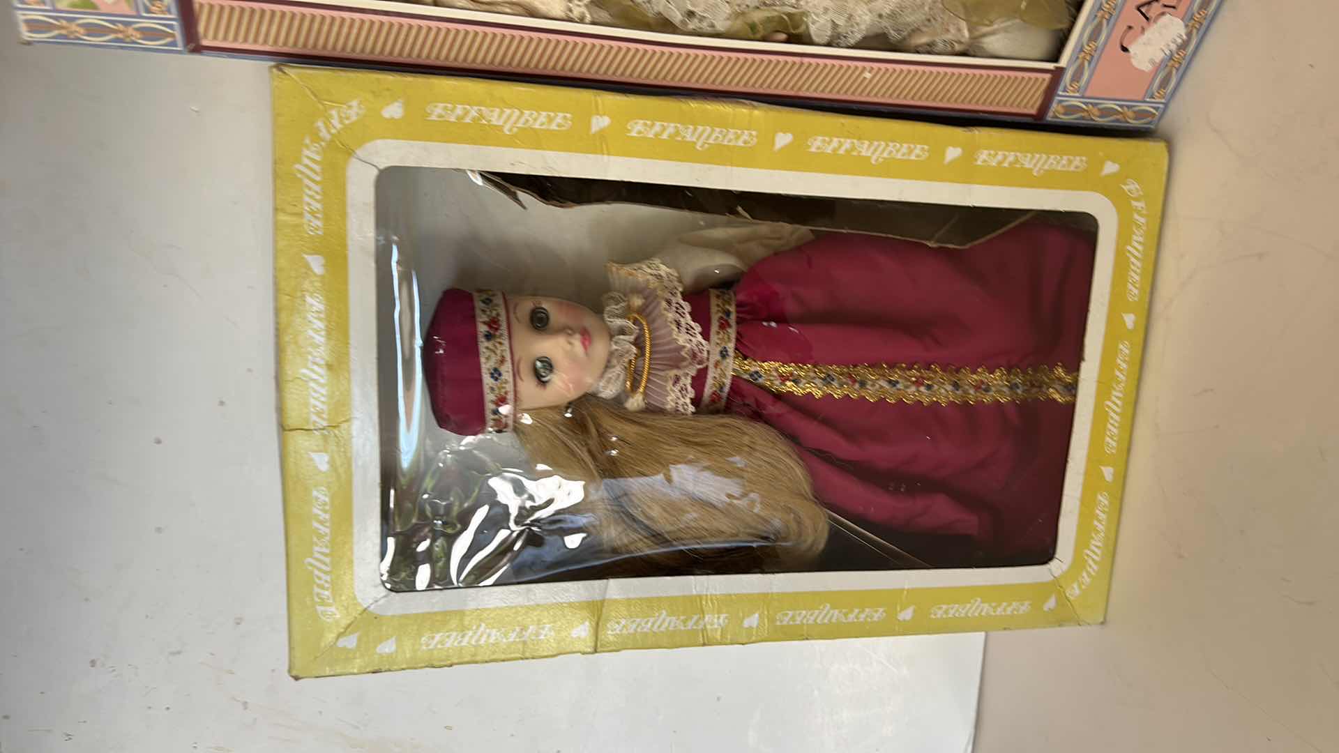 Photo 1 of 2 NIB - VINTAGE DOLLS- "PUPPETS" SERIES PORCELAIN DOLL, & CATHAY COLLECTION PORCELAIN DOLL