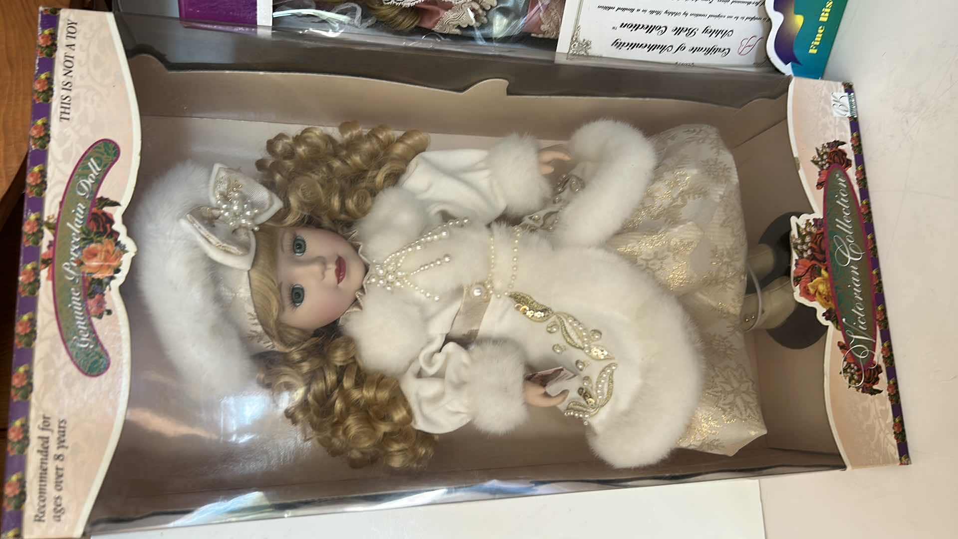 View 3 of 3 - NIB -VICTORIAN COLLECTION PORCELAIN DOLL BY MELISSA JANE, ASHLEY BELLE PORCELAIN KEEPSAKES DOLL, & VOGUE DOLLS GINNY "OUR LITTLE MERMAID" DOLL