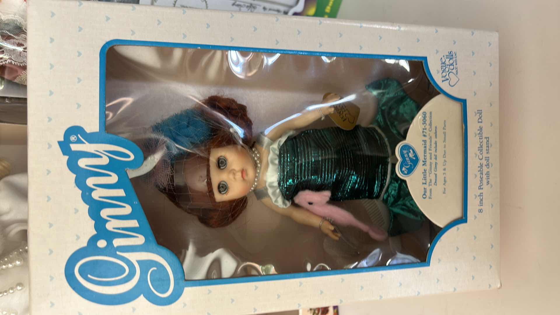 View 2 of 3 - NIB -VICTORIAN COLLECTION PORCELAIN DOLL BY MELISSA JANE, ASHLEY BELLE PORCELAIN KEEPSAKES DOLL, & VOGUE DOLLS GINNY "OUR LITTLE MERMAID" DOLL