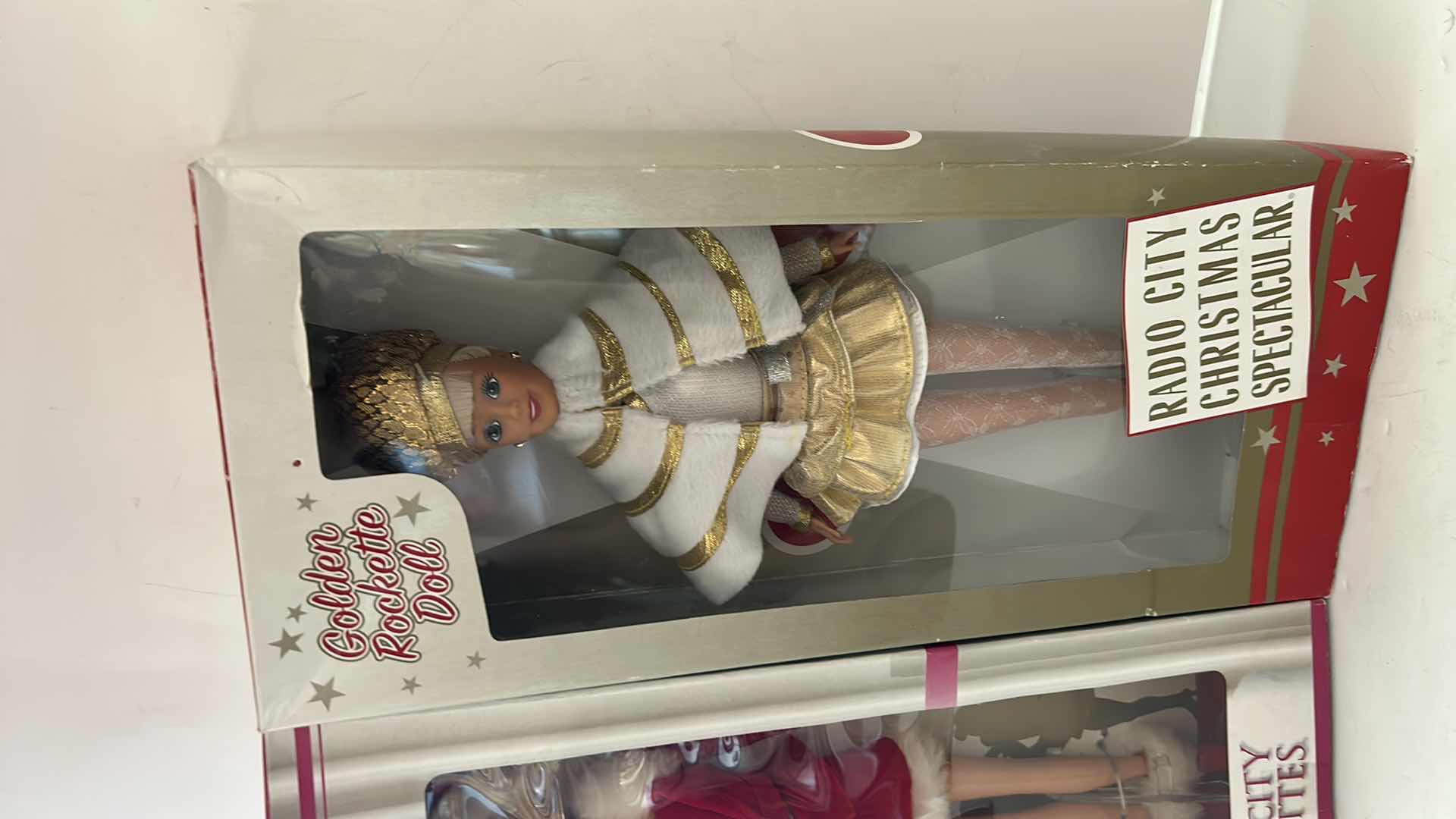 Photo 1 of 2 NIB DOLLS - RADIO CITY ROCKETTES HOLIDAY SPECIAL DOLL & RADIO CITY CHRISTMAS SPECTACULAR GOLDEN ROCKETTE DOLL $60