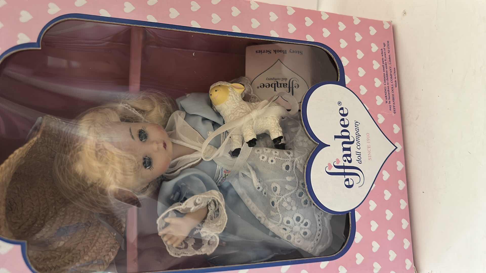 Photo 1 of NIB EFFANBEE DOLL COMPANY "LITTLE BO PEEP" STORYBOOK COLLECTIBLE DOLL