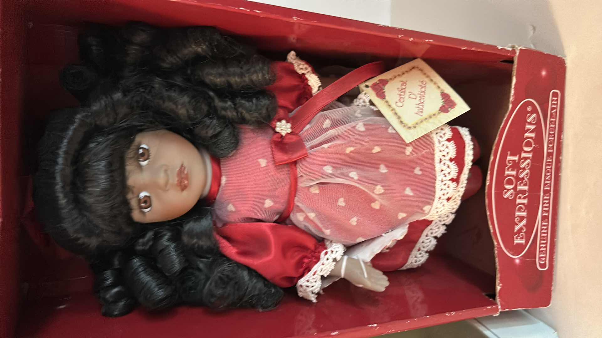 Photo 1 of 2 NIB DOLLS - COLLECTIBLE MEMORIES" SPECIAL EDITION PORCELAIN DOLL & SOFT EXPRESSIONS" GENUINE FINE BISQUE PORCELAIN DOLL $75