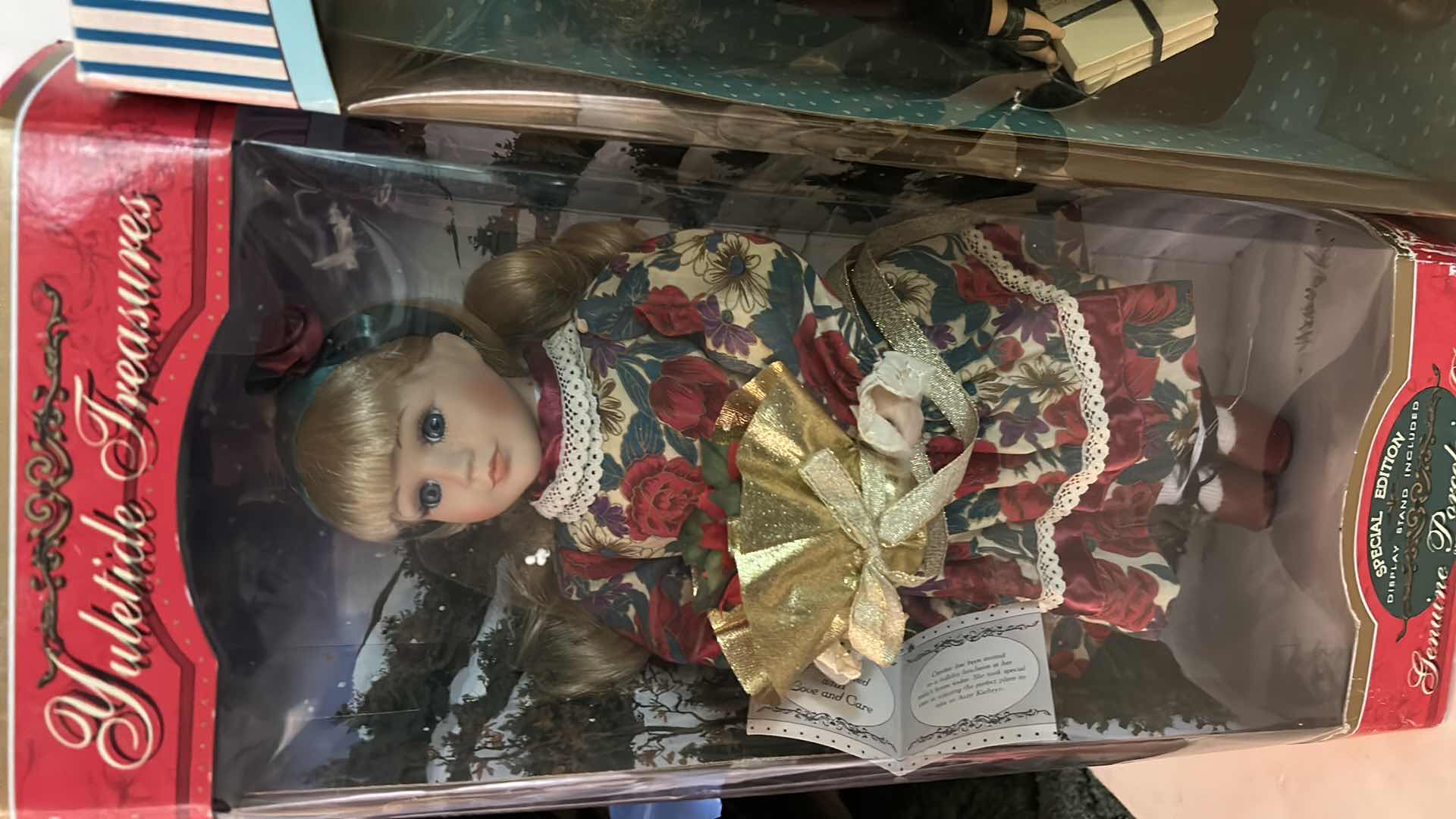 Photo 1 of 2 NIB DOLLS - YULETIDE TREASURES SPECIAL EDITION " PORCELAIN DOLL & HEARTS & HARVEST "MEMORIES" PORCELAIN DOLL. $50