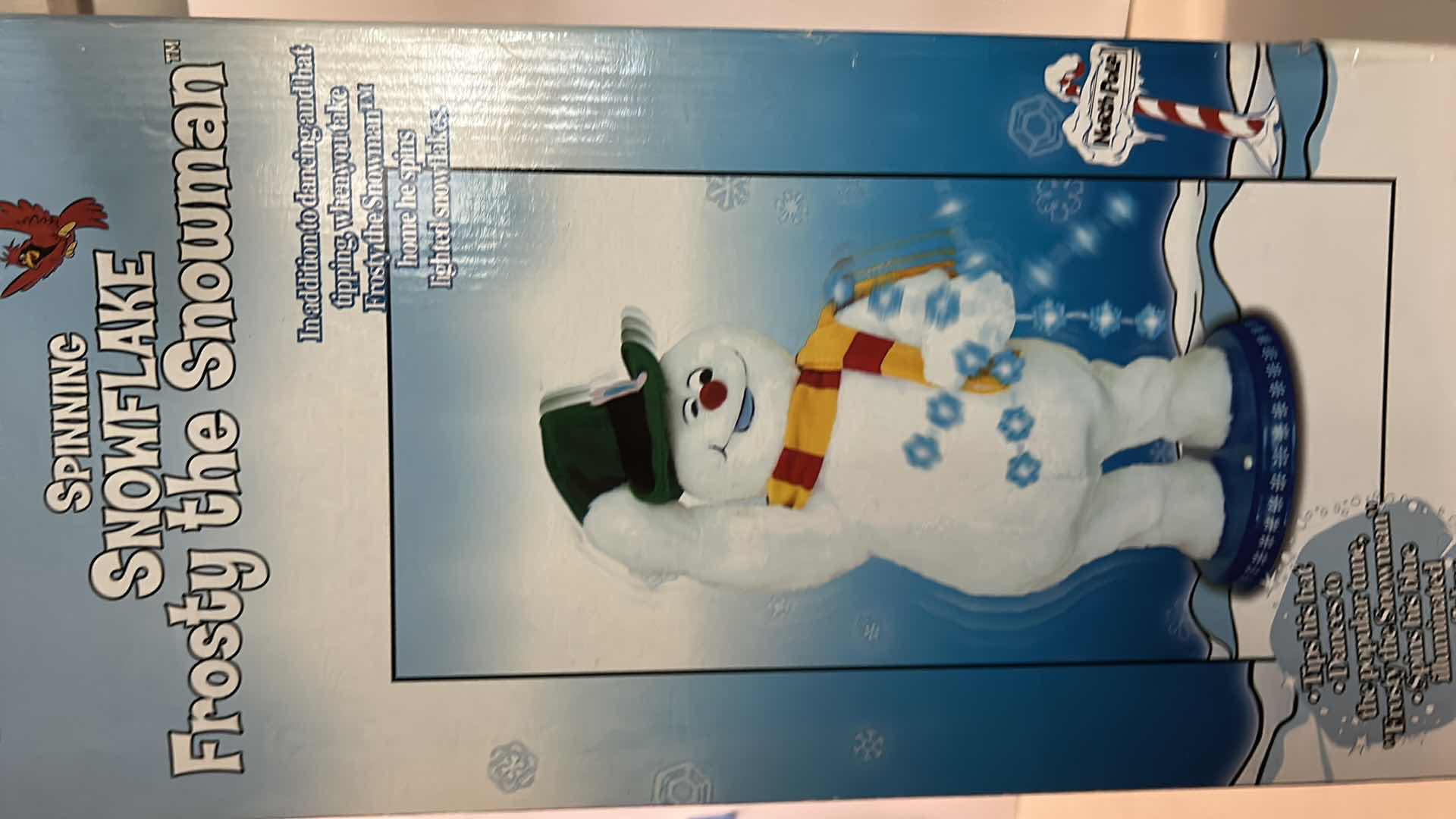 Photo 1 of VINTAGE GEMMY INDUSTRIES ANIMATED SPINNING SNOWFLAKE "FROSTY THE SNOWMAN" MUSICAL PLUSH HOLIDAY DECORATION – $80