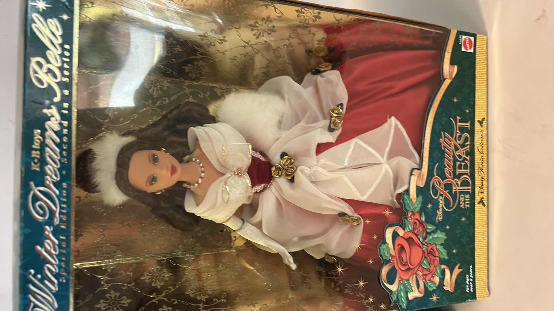 Photo 1 of 2 NIB DOLLS - ASHLEY BELLE "PORCELAIN KEEPSAKES" & MATTEL "WINTER DREAMS BELLE" DISNEY BARBIE DOLL