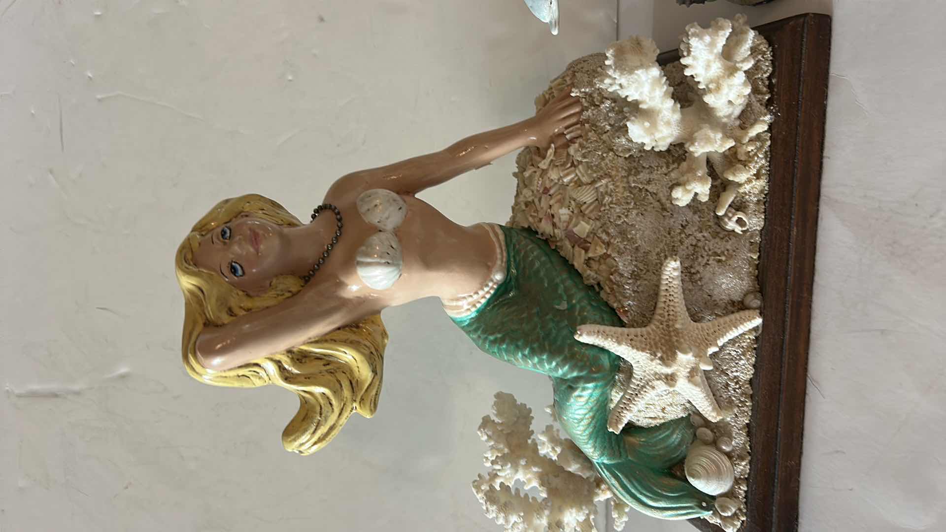Photo 1 of 2 PC MERMAID DECOR FIGURINES (TALLEST H10”)