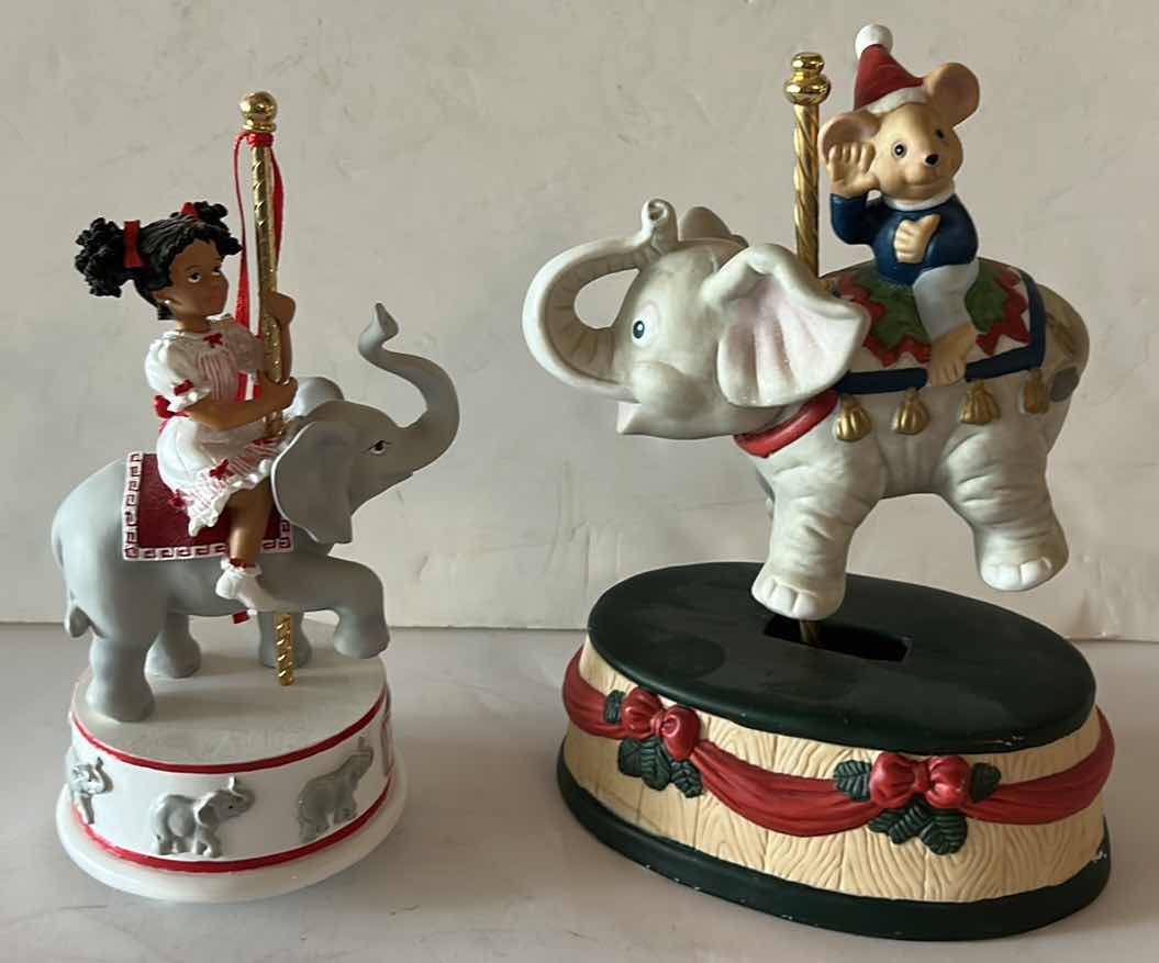 Photo 1 of CHRISTMAS CAROUSEL ELEPHANT MUSIC BOXES