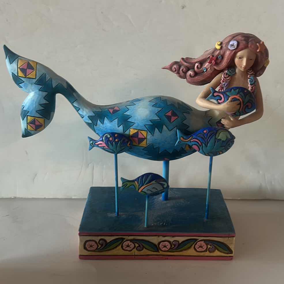 Photo 1 of 3 PC MERMAID DECOR - JIM SHORE & NUMBERED UNDER THE SEA FIGURINES