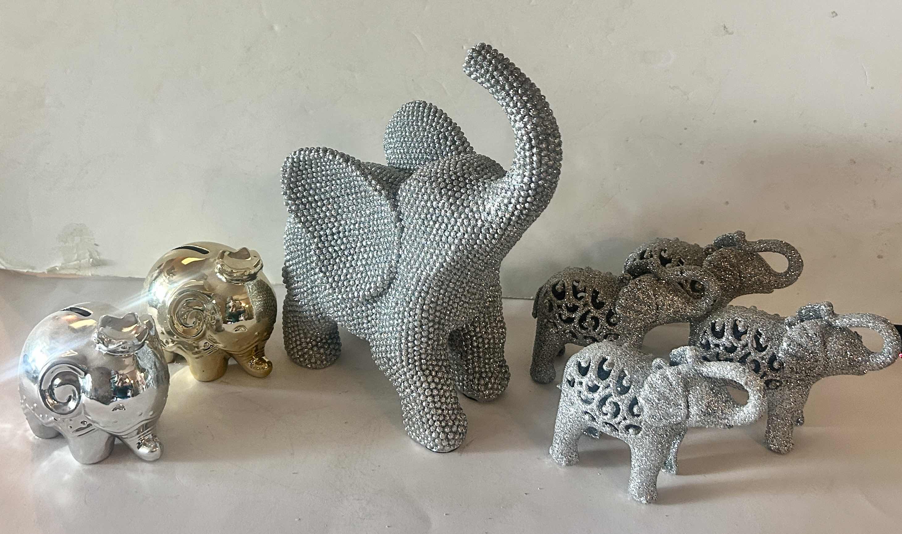 Photo 1 of 7 ELEPHANT FIGURINES