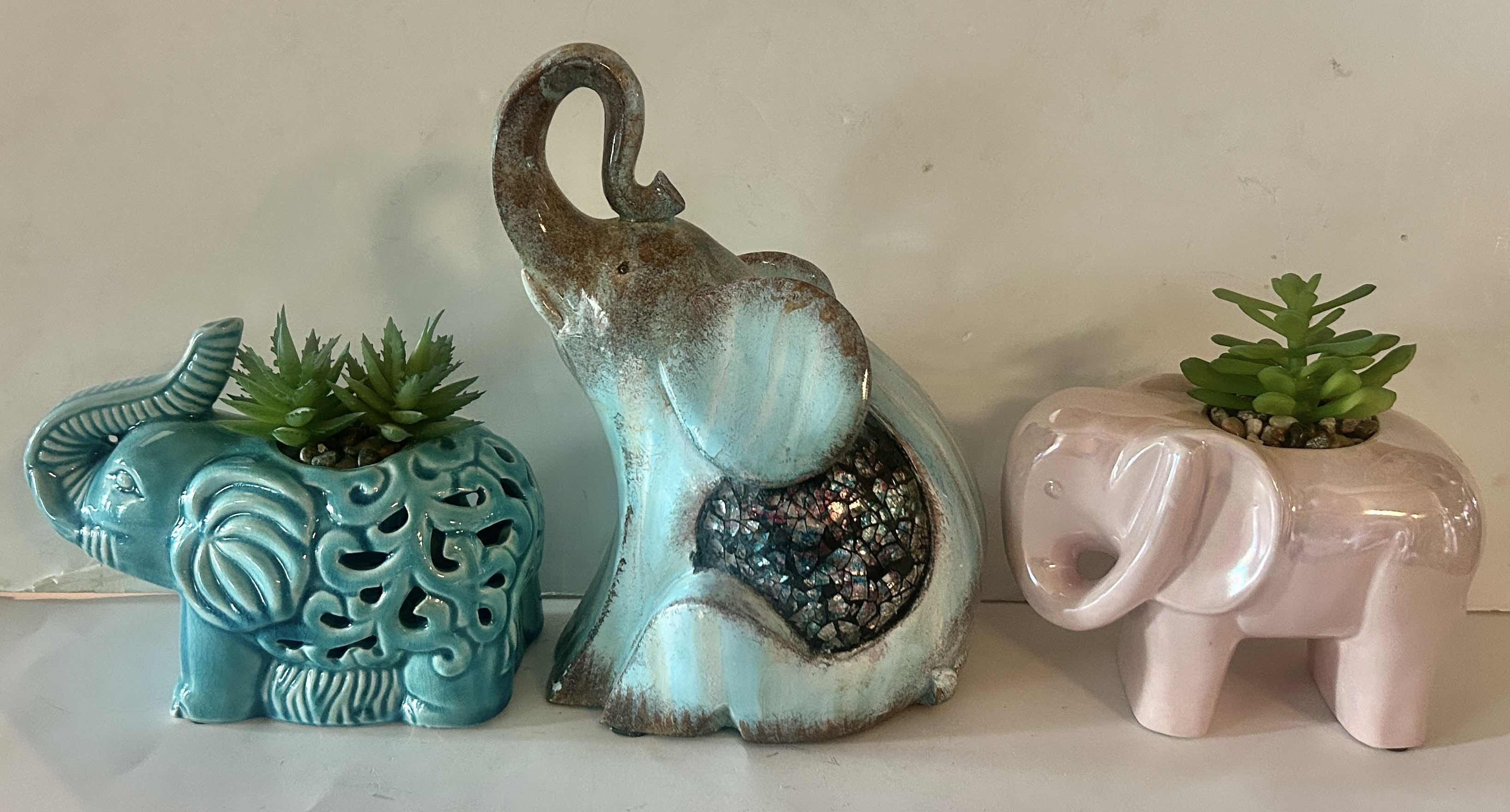Photo 1 of 3 PC - ELEPHANT DECOR, TALLEST 9.25“