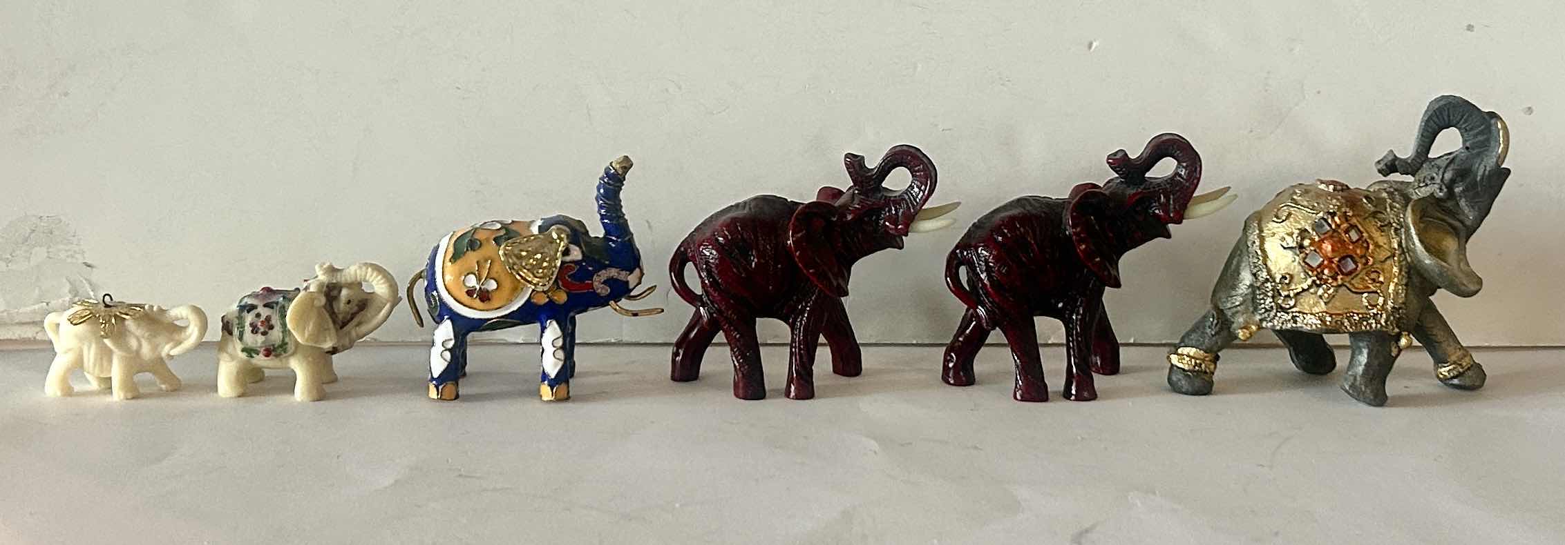 Photo 1 of 6 PC ELEPHANT DECOR, TALLEST, 4“