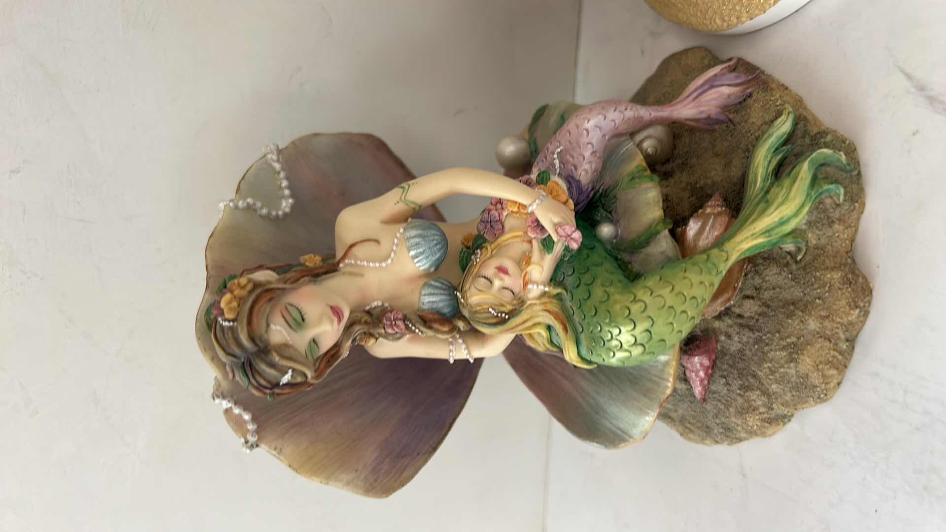 Photo 1 of DRAGONSITE MOTHER’S LOVE MERMAID FIGURINE & PRECIOUS MOMENTS GRANDDAUGHTER FIGURINE