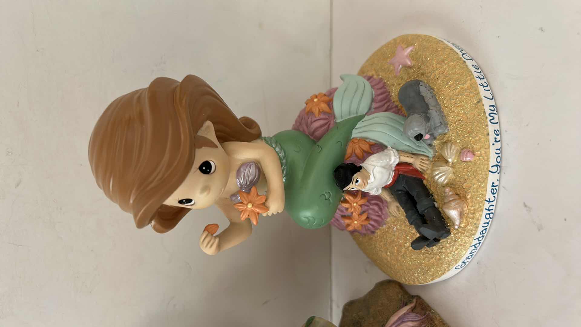 Photo 1 of DRAGONSITE MOTHER’S LOVE MERMAID FIGURINE & PRECIOUS MOMENTS GRANDDAUGHTER FIGURINE