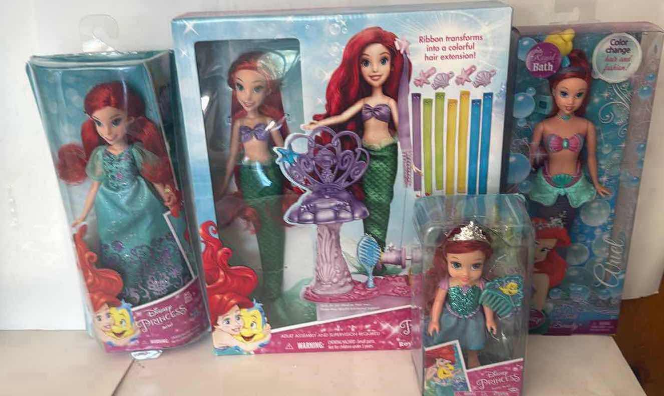 Photo 1 of 4- NIB DISNEY ATIEL PRINCESS DOLLS