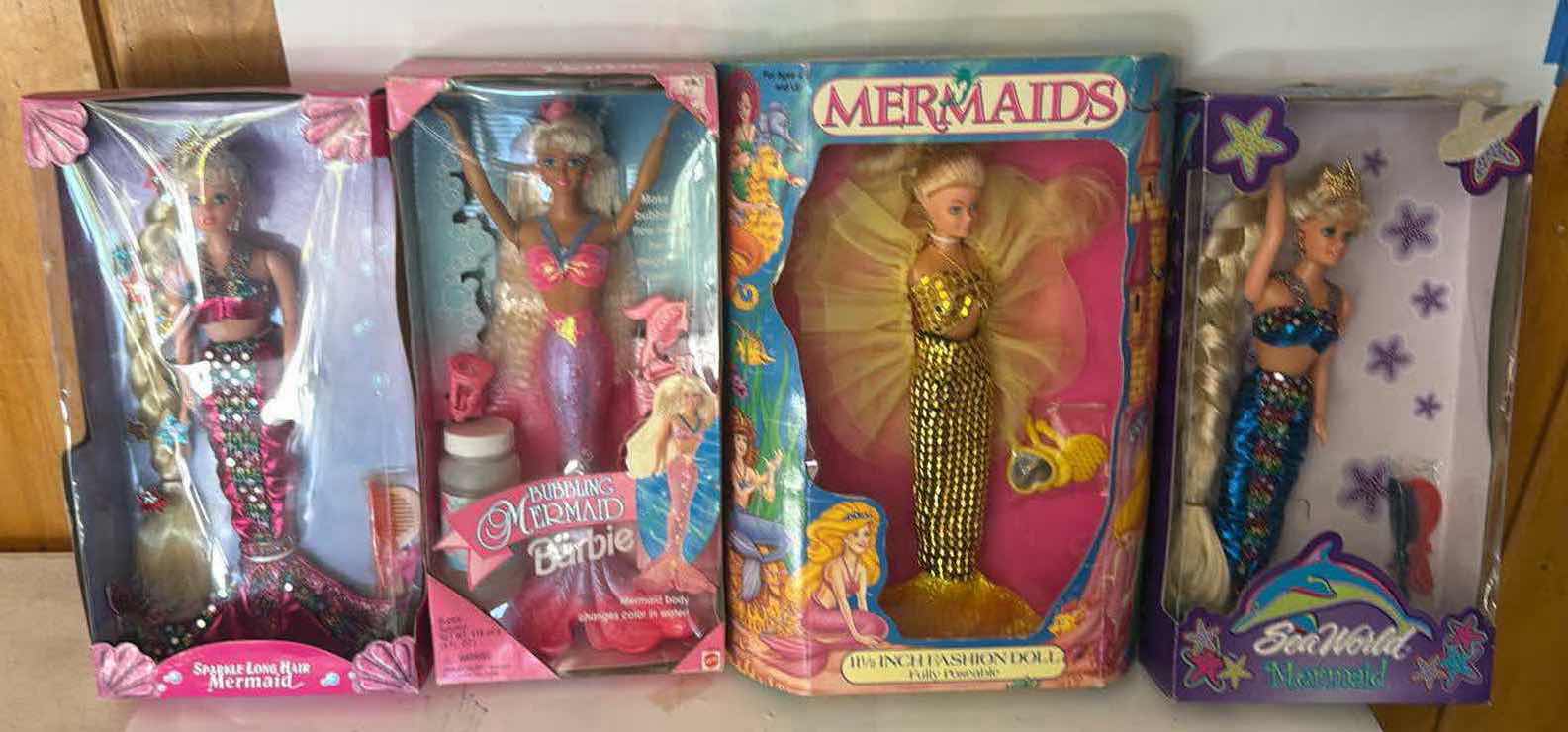 Photo 1 of 4- NIB BARBIE/ SEA WORLD/ MERMAID DOLLS