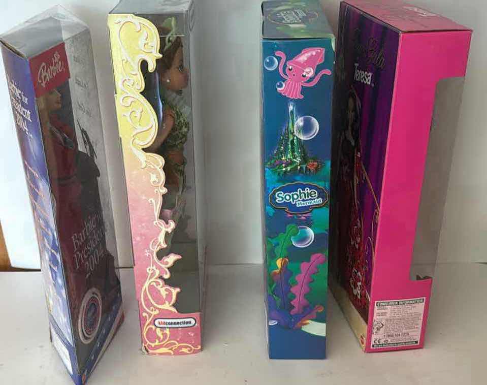 Photo 1 of 4- NIB BARBIES & MERMAID DOLLS $80