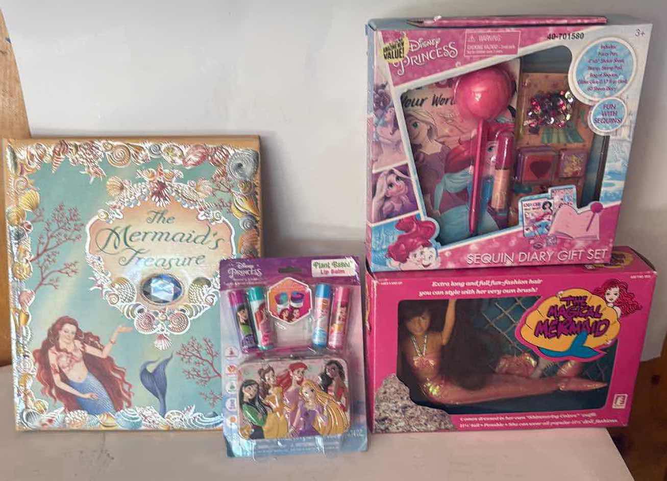 Photo 1 of 4- NIB DISNEY DIARY/LIP BALM/ MERMAID BOOK/ MERMAID