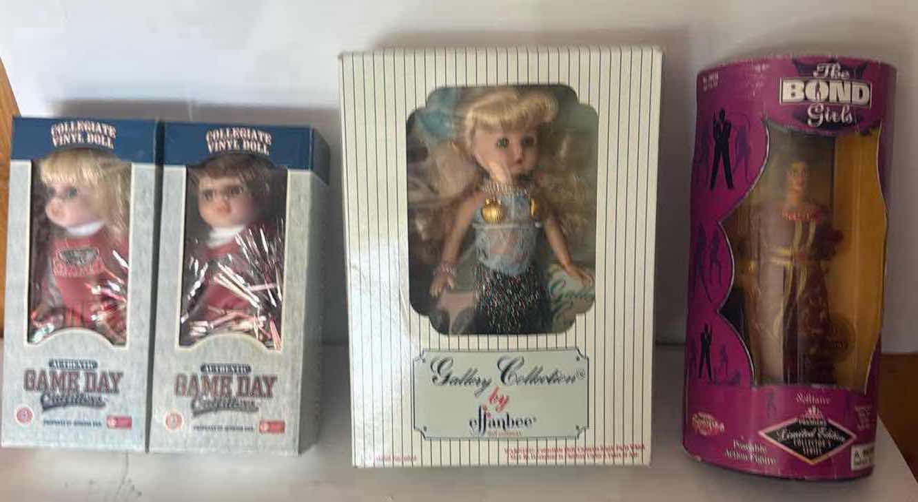 Photo 1 of 4- NIB DOLLS GAMEDAY/BOND/EFFANBEE