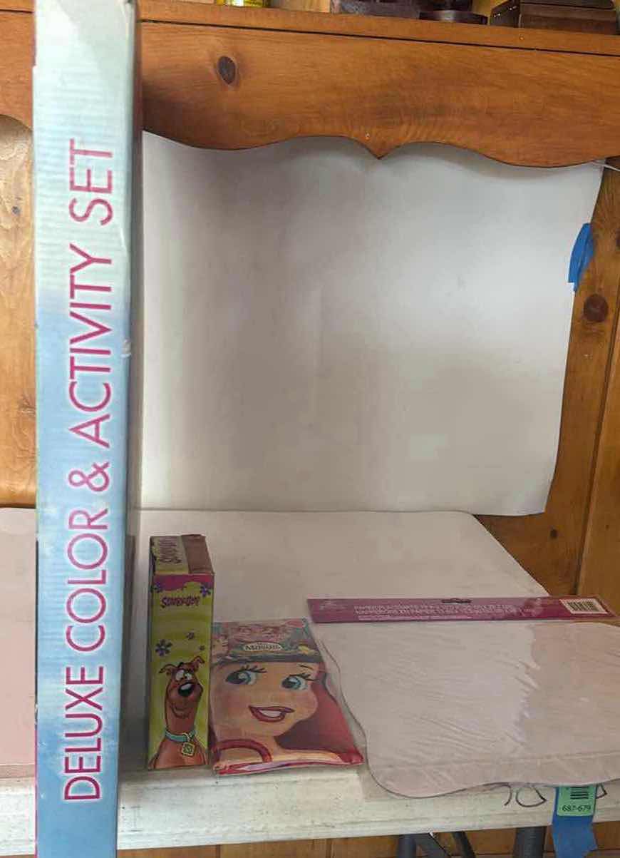 Photo 1 of 4-NIB ARIEL PILLOWCASE/PLACEMATS/ART SET/ SCOOBY DOO DOLL