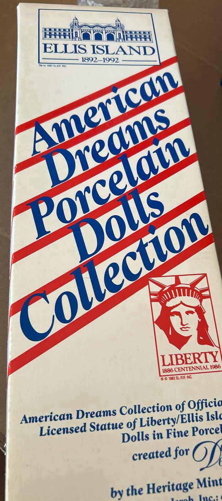 Photo 1 of NIB VINTAGE MUSICAL PORCELAIN DOLL HERITAGE MINT AMERICAN DREAMS " NATASIA"