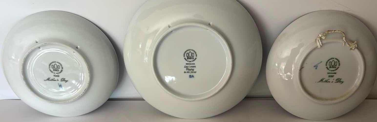 Photo 1 of 3-NIB COLLECTOR PLATES-BING & GRONDAHL MOTHERS DAY SHEEP/ RACOON/ HOLIDAY