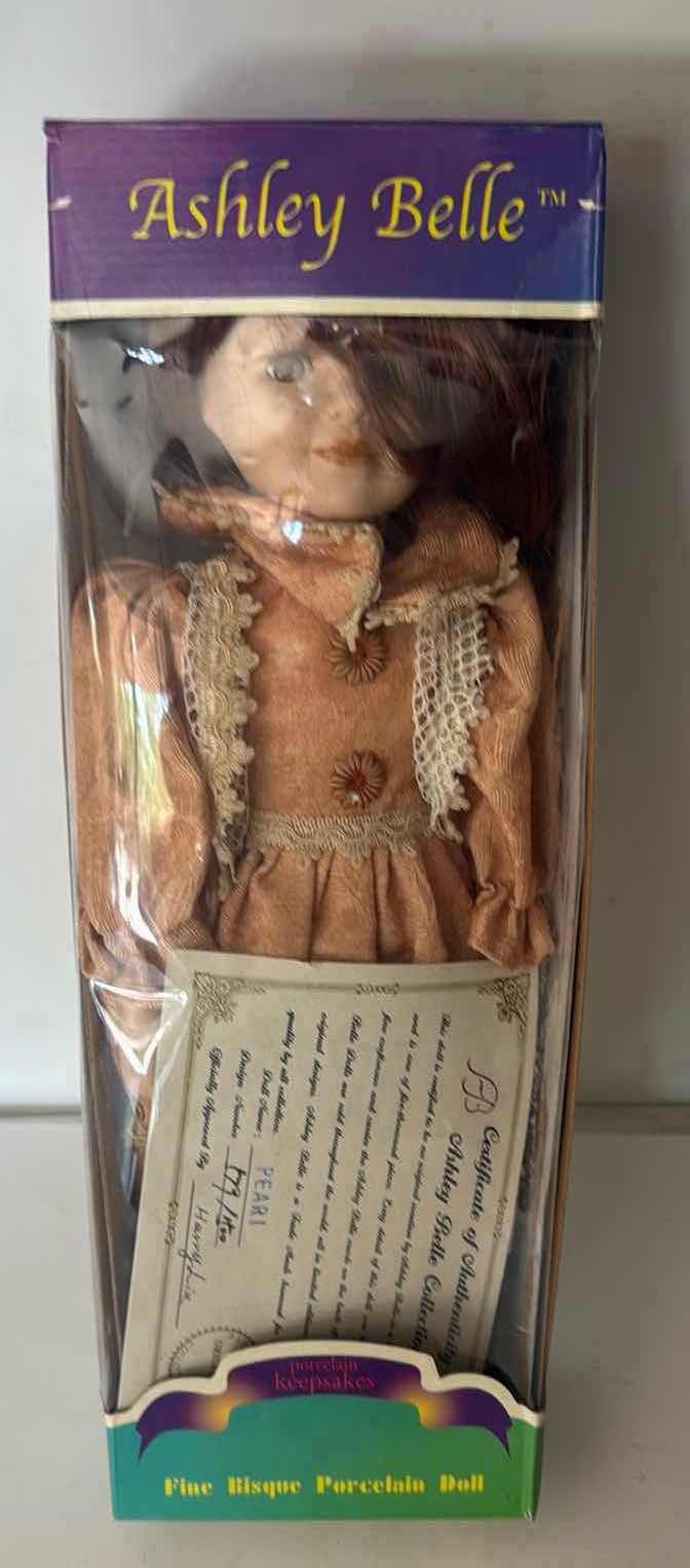 Photo 1 of NIB ASHLEY BELLE PORCELAIN DOLL W/ COA
