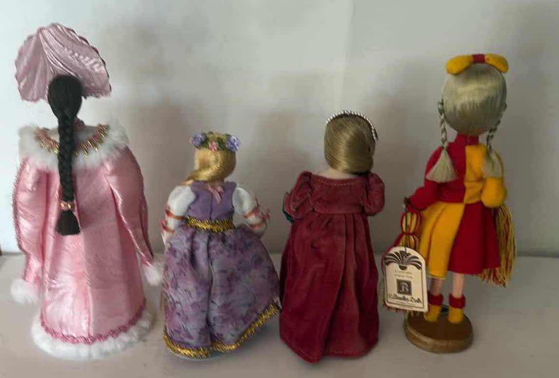 Photo 1 of 4-VINTAGE COLLECTIBLE DOLLS (H 8” / 10”)