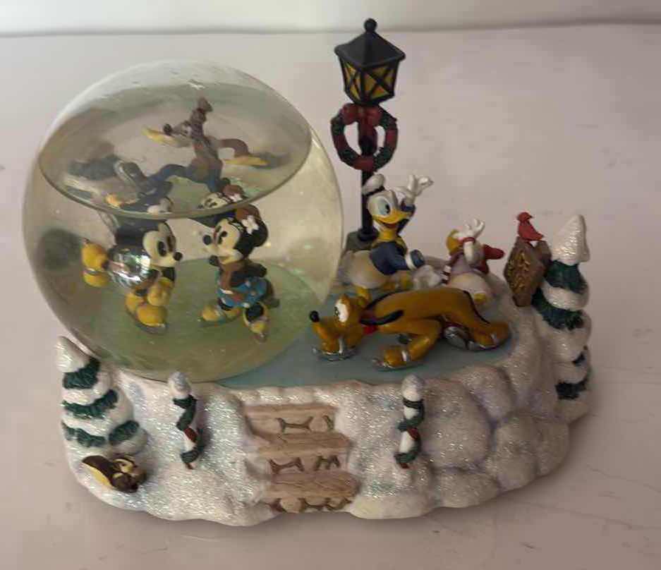 Photo 1 of DISNEY MICKEY AND FRIENDS MUSICAL SNOWGLOBE WINTER WONDERLAND H 6” W 8”$40