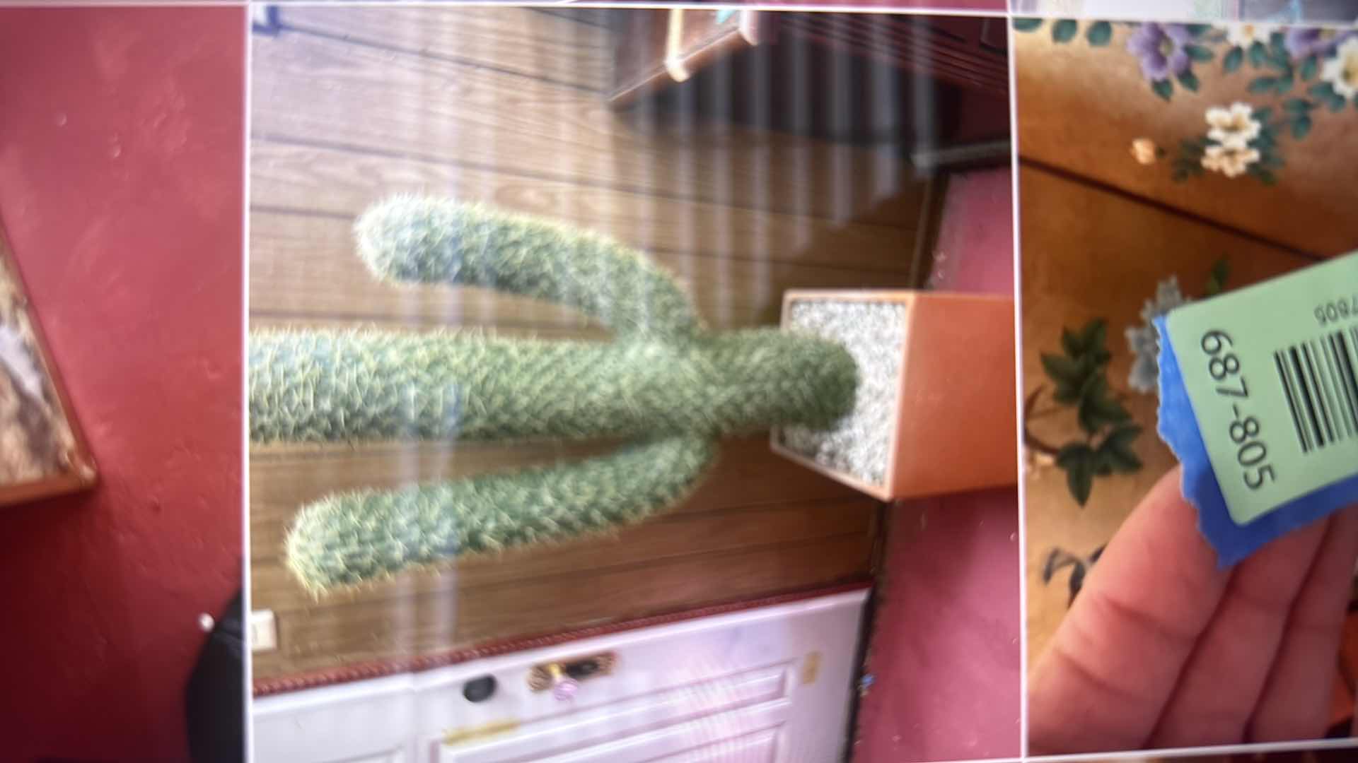 Photo 1 of FAUX CACTUS PLANTER H56”
