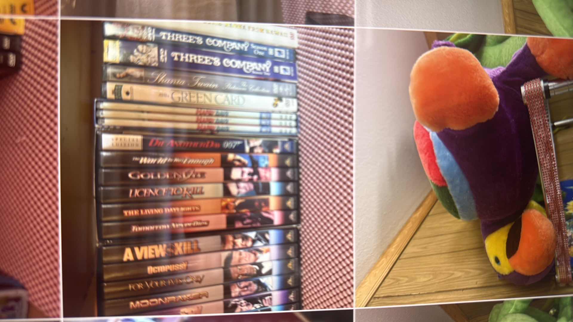 Photo 1 of CONTENTS OF SHELVES-DVDS W VARIOUS TITLES