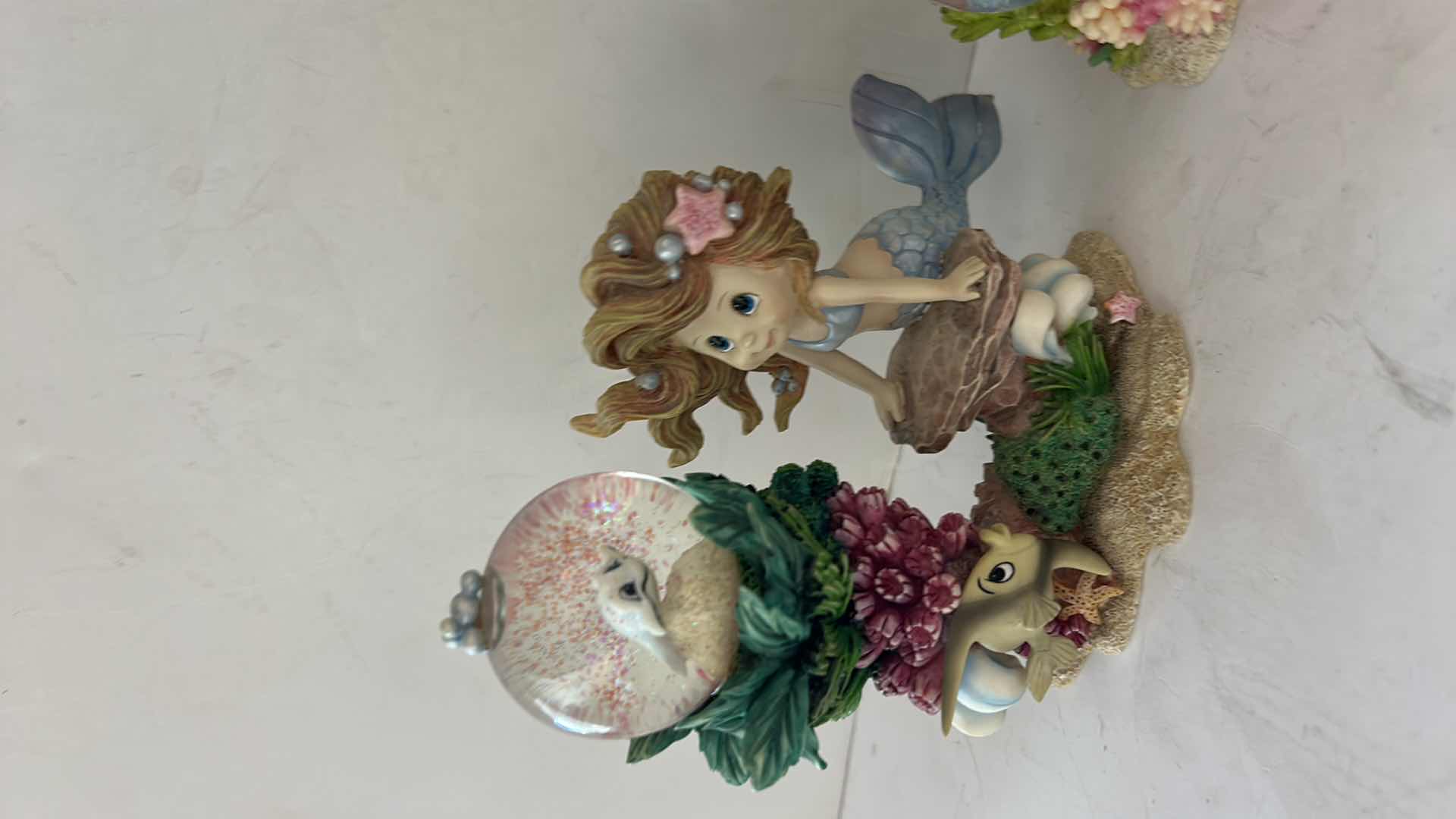 Photo 1 of 2 VINTAGE HAMILTON COLLECTION RAINBOW REEF HAND-PAINTED MERMAID FIGURINES $50