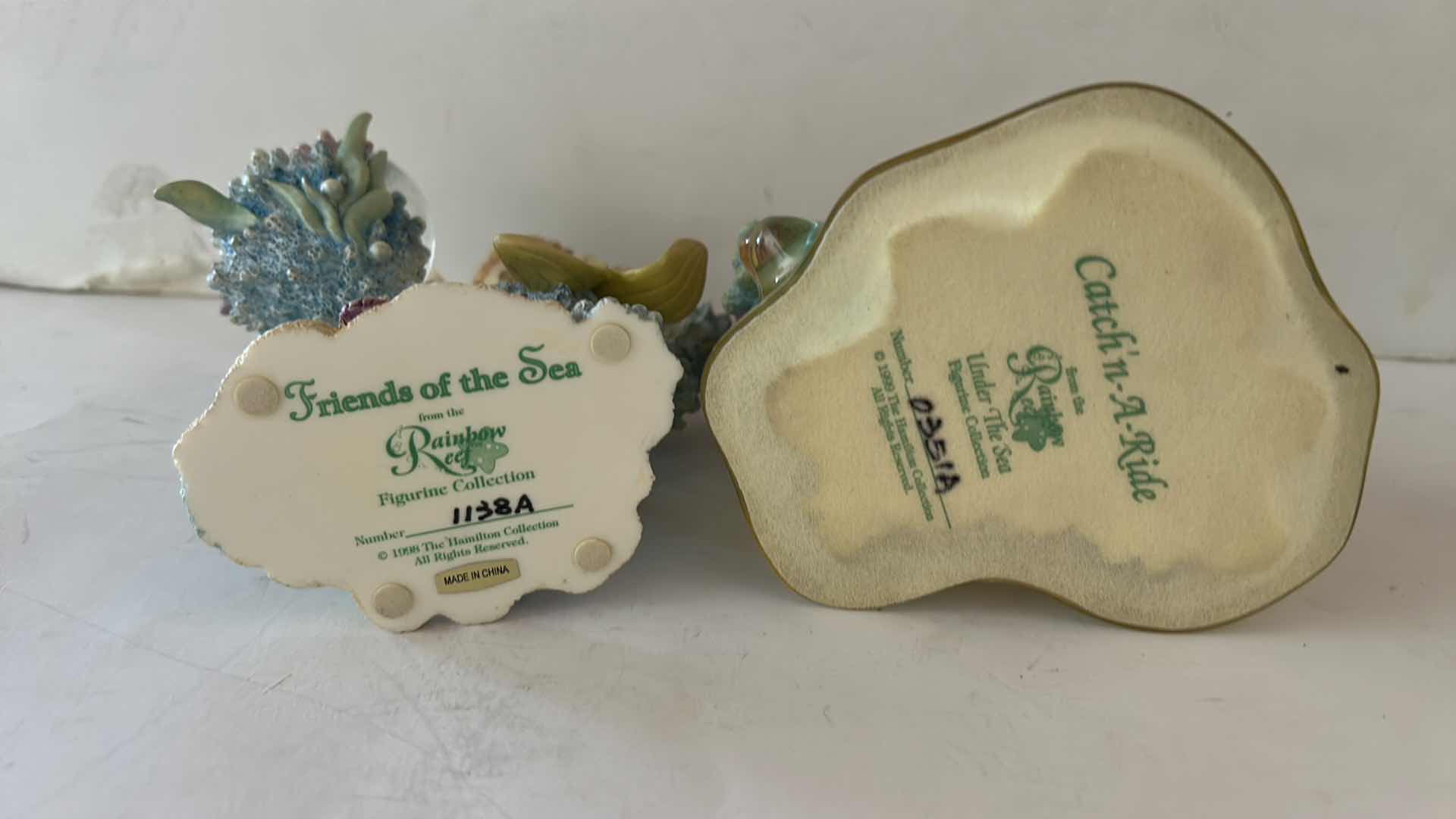 Photo 1 of 2 VINTAGE HAMILTON COLLECTION RAINBOW REEF HAND-PAINTED MERMAID FIGURINES