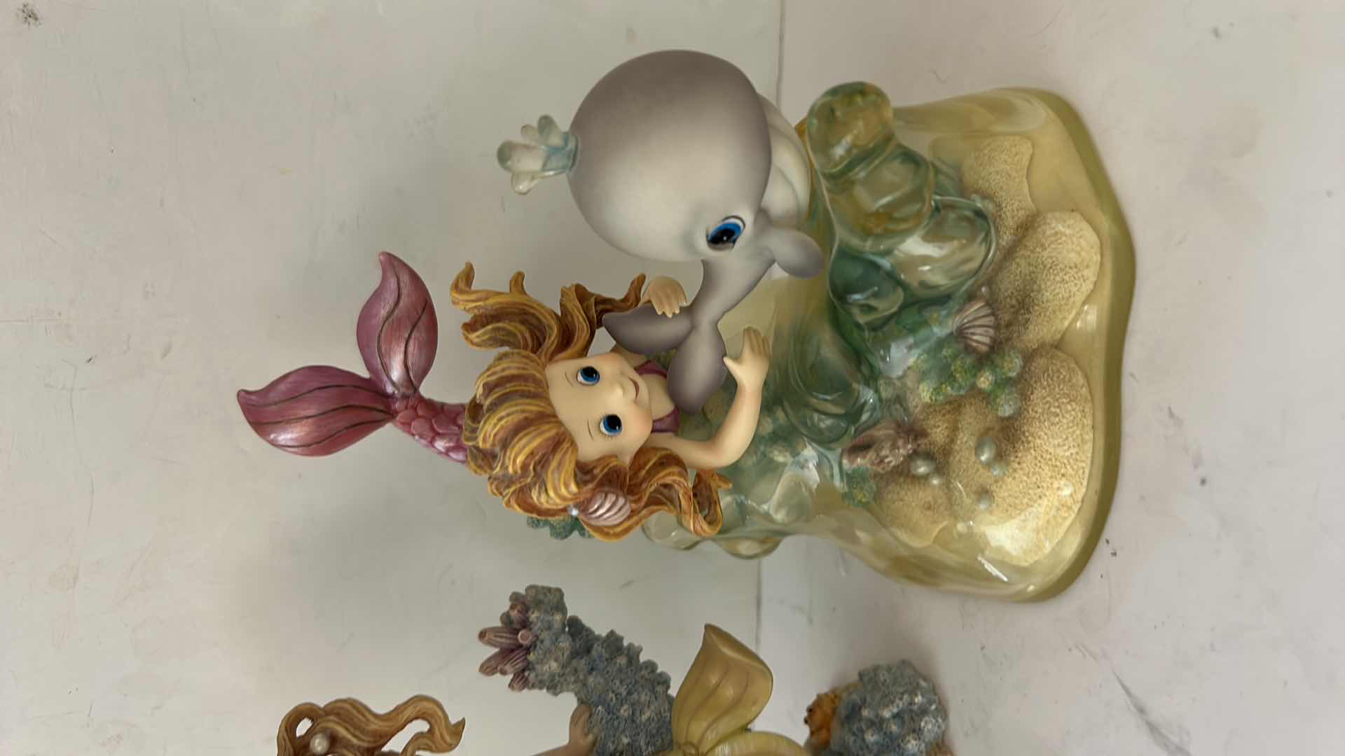 Photo 1 of 2 VINTAGE HAMILTON COLLECTION RAINBOW REEF HAND-PAINTED MERMAID FIGURINES