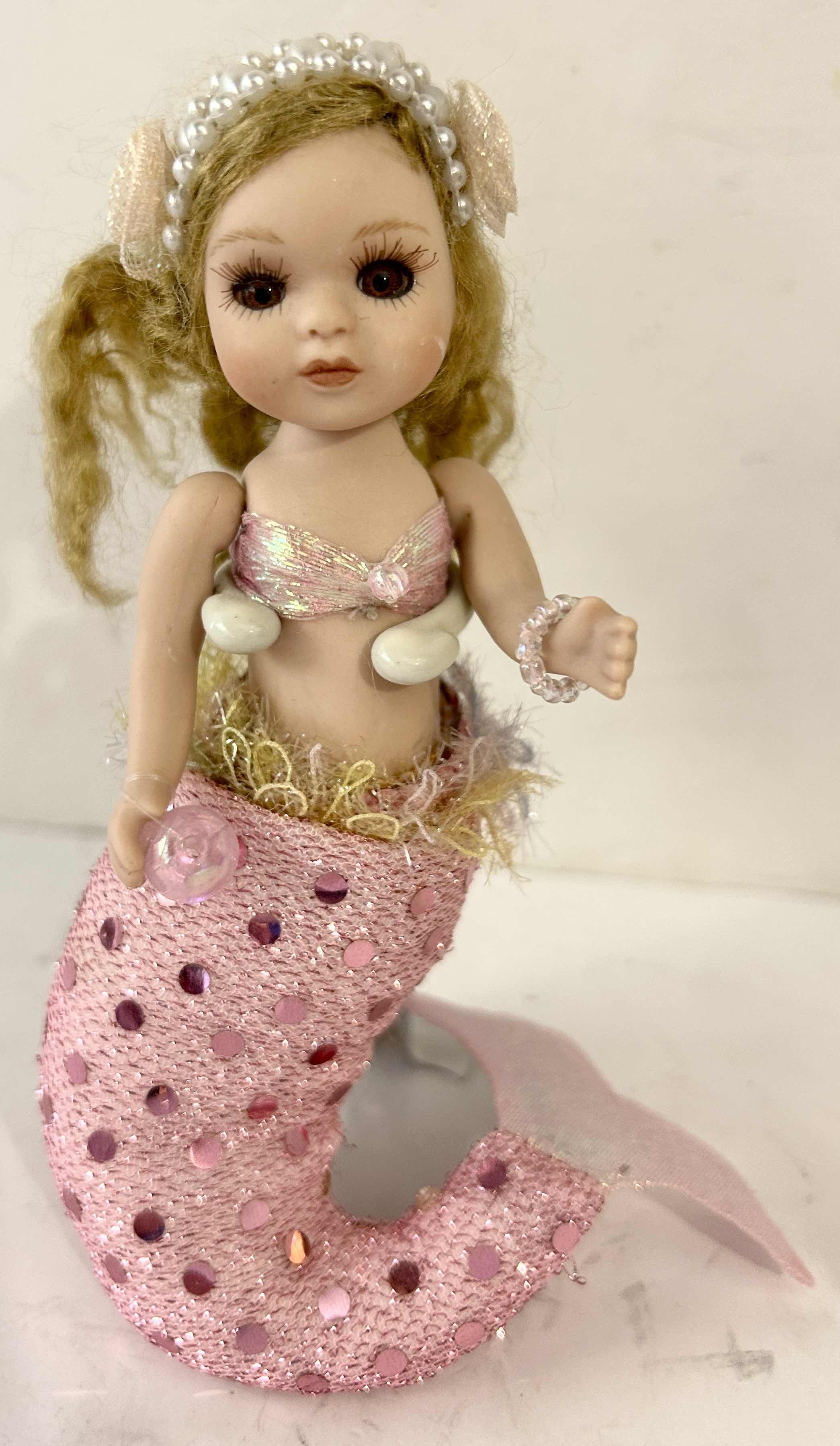 Photo 1 of FLORENCE MARANUK LIMITED EDITION PORCELAIN MERMAID DOLL FROM THE SHOWSTOPPERS COLLECTION H 6”