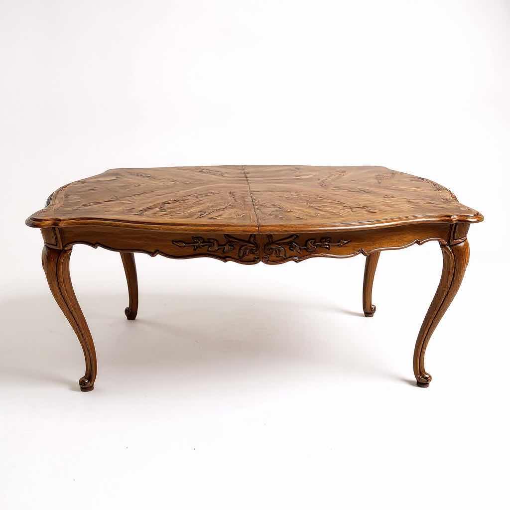 Photo 1 of THOMASVILLE FRENCH COUNTRY WALNUT DINING TABLE 71”x35” H30” W. 2 EXTENSIONS 20”x46”-TABLE ONLY-CHAIRS SOLD SEPARATELY