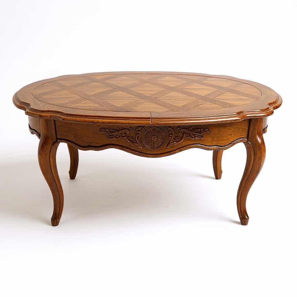 Photo 1 of OAK OVAL COFFEE TABLE 48”x28” H16”