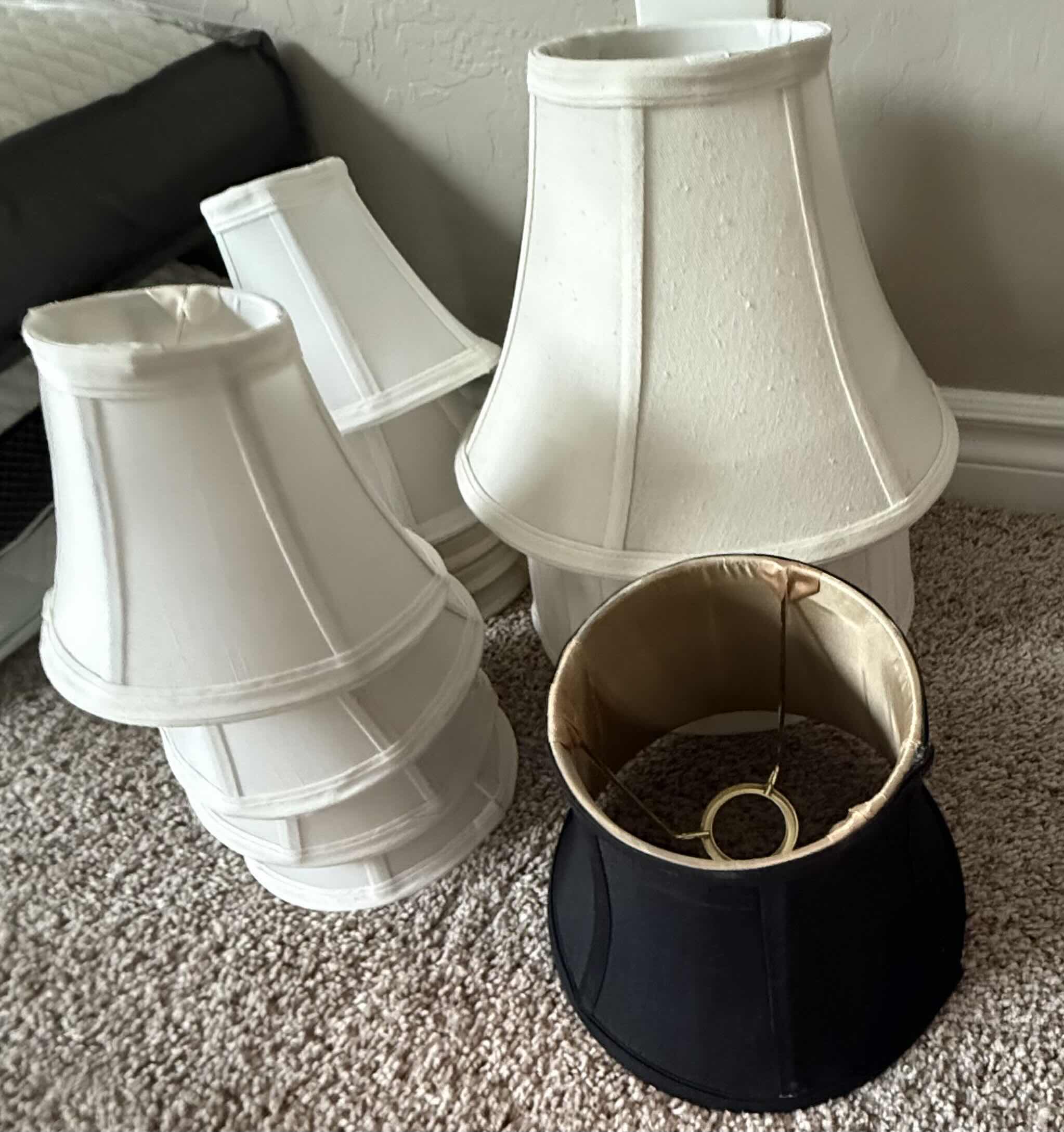 Photo 1 of 12-LAMP SHADES-VARIOUS SIZES & STYLES