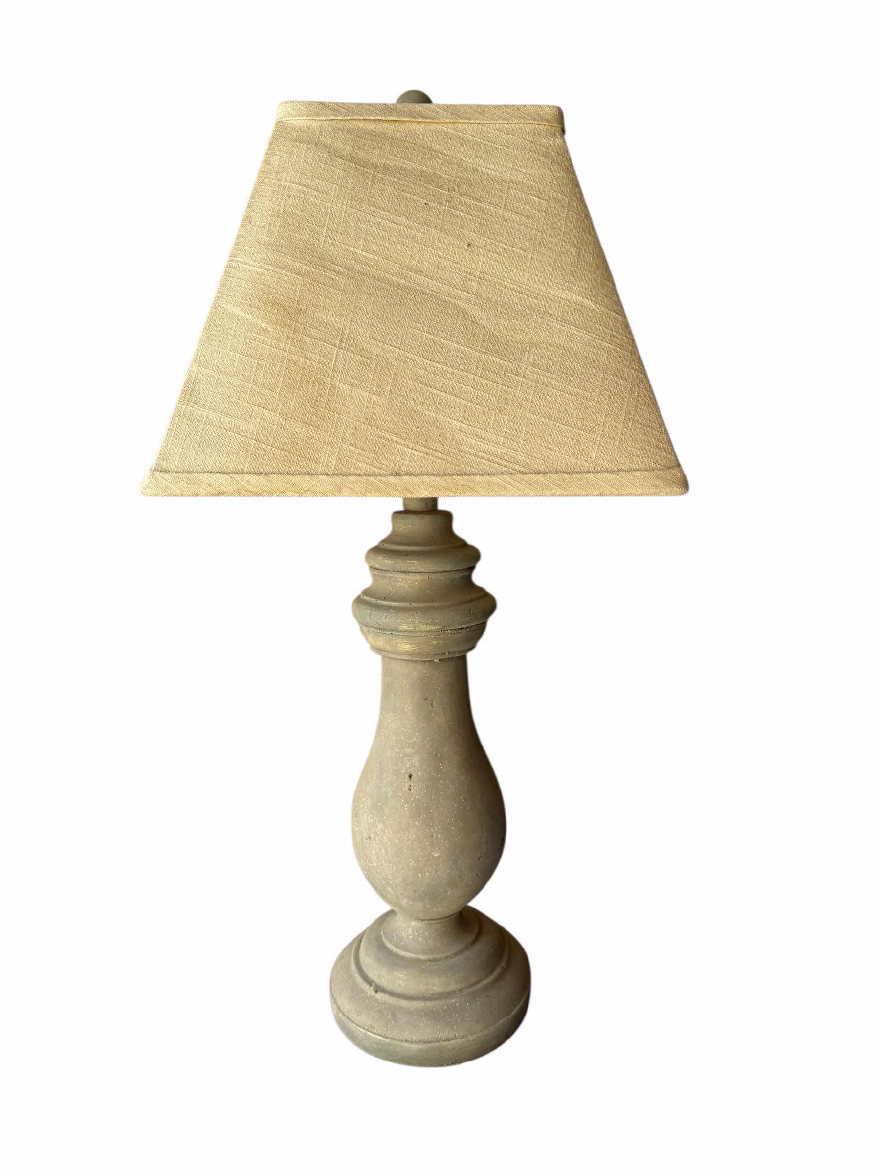 Photo 1 of TAN CERAMIC TABLE LAMP W SHADE H 32”