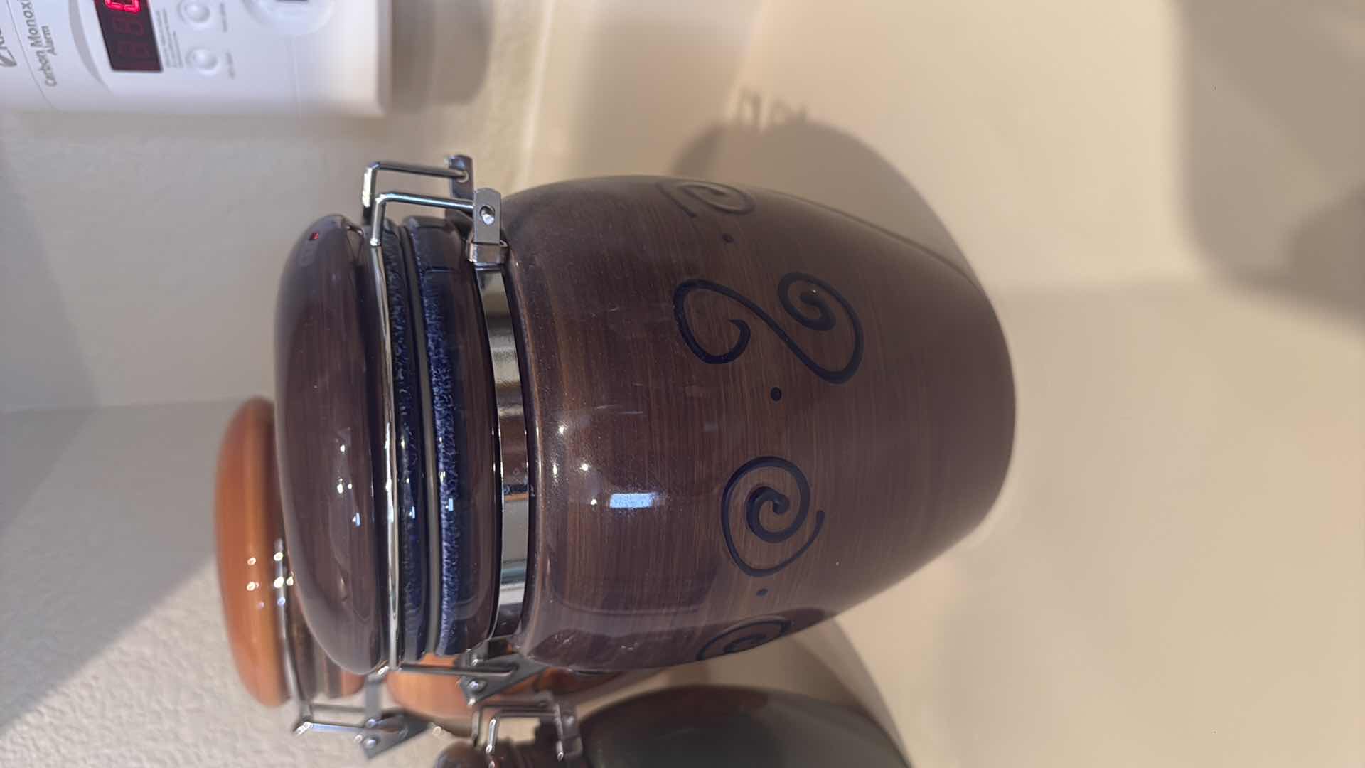 Photo 1 of HAND-PAINTED 3PC CERAMIC CANISTER SET