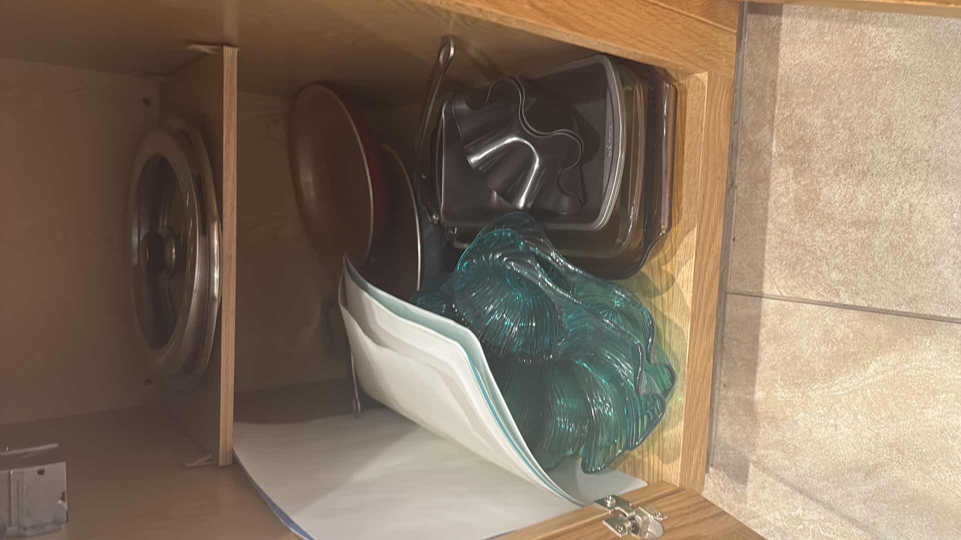 Photo 1 of CONTENTS OF KITCHEN CABINETS-COOKWARE, BLENDER, GEORGE FORMAN GRILL