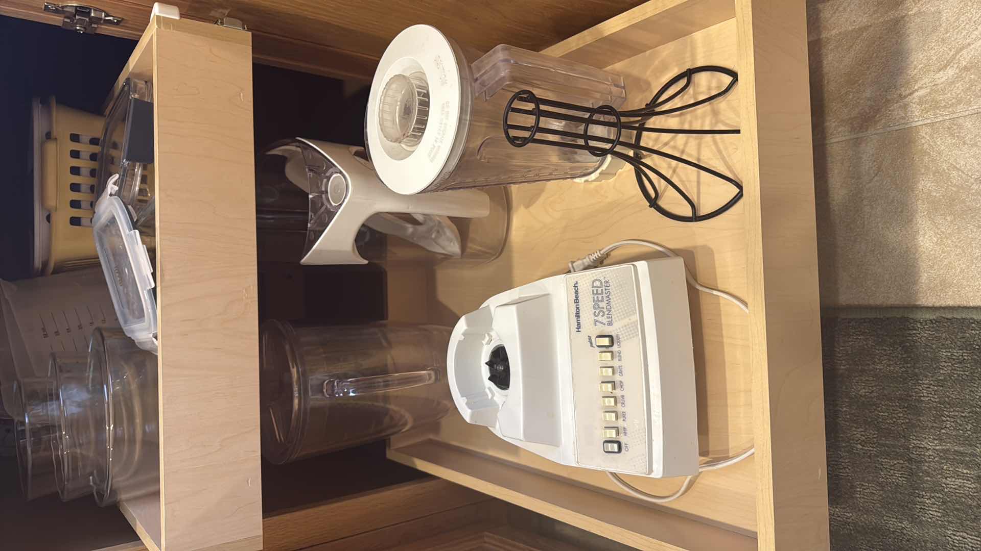 Photo 1 of CONTENTS OF KITCHEN CABINETS-COOKWARE, BLENDER, GEORGE FORMAN GRILL